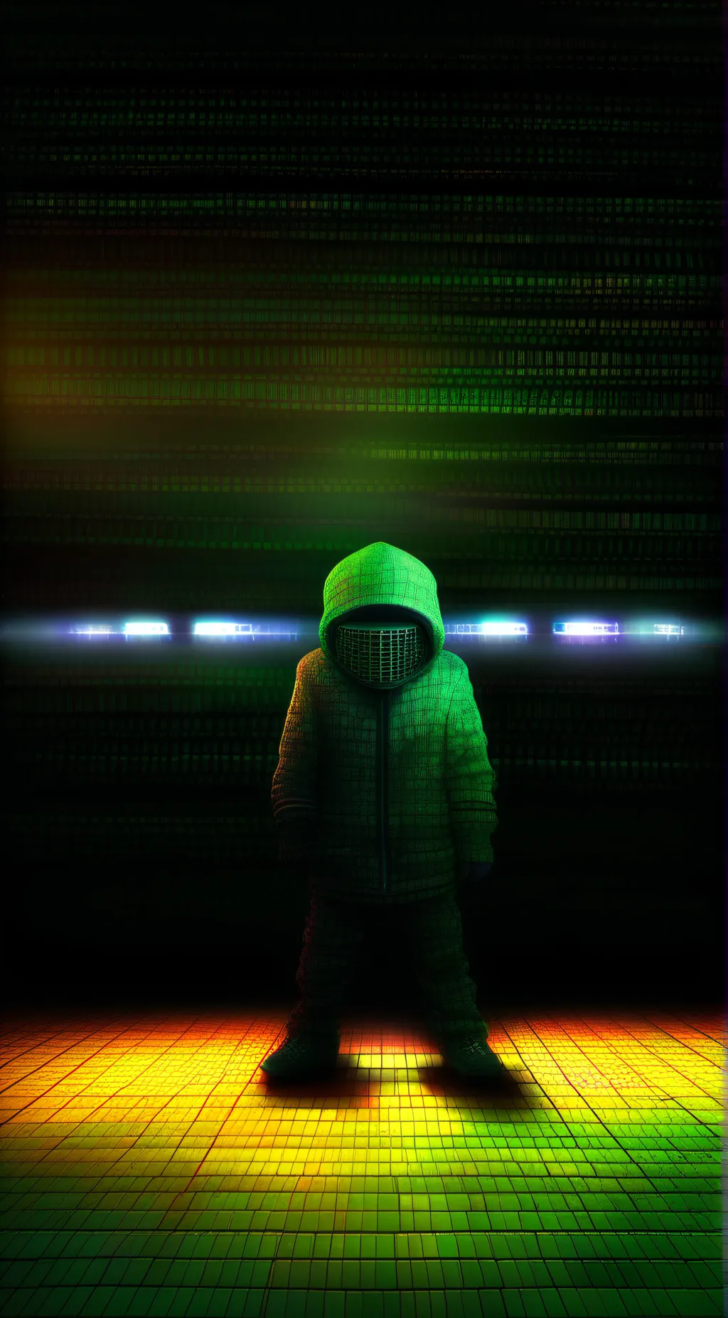 ai character: hacked background