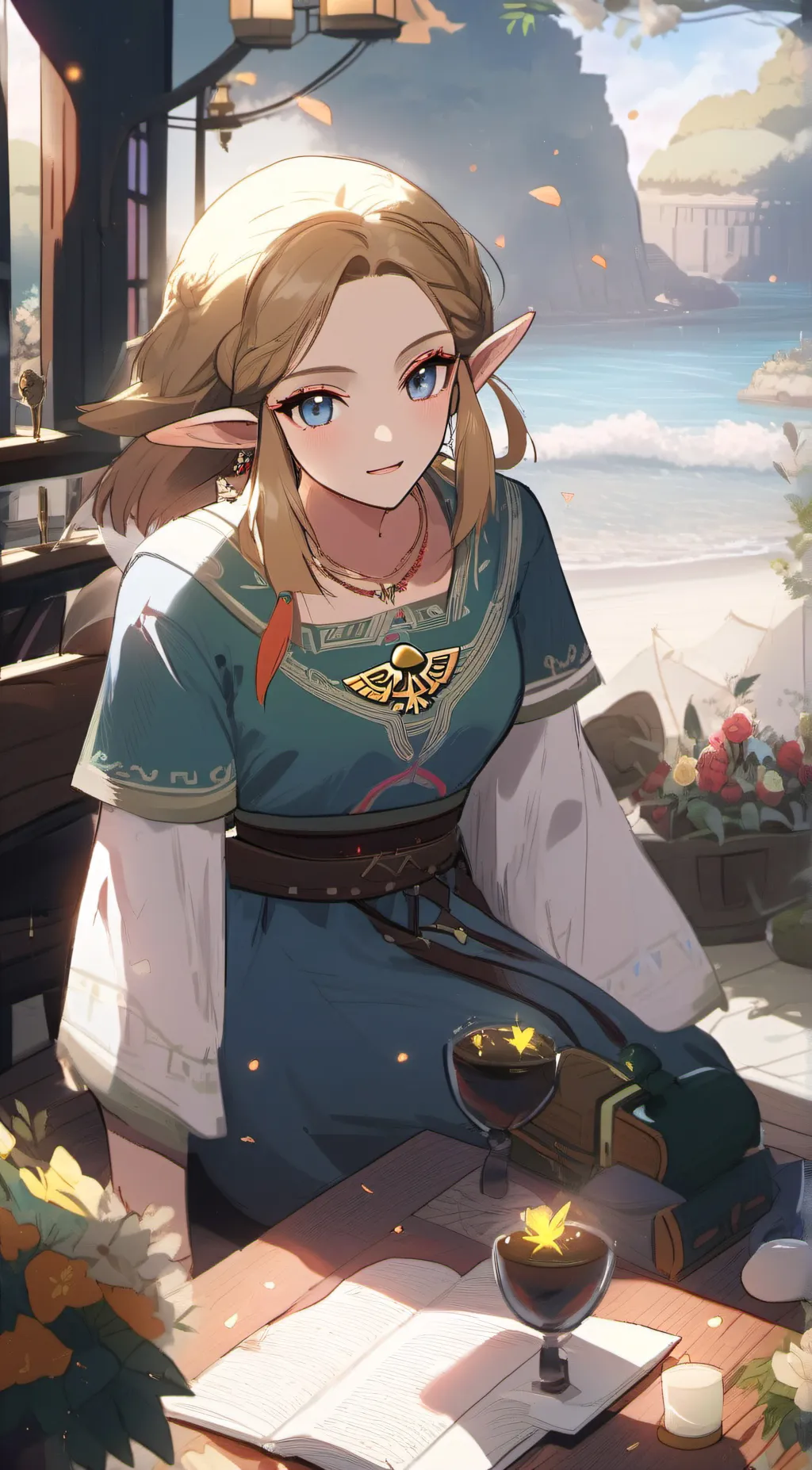 ai character: zelda background