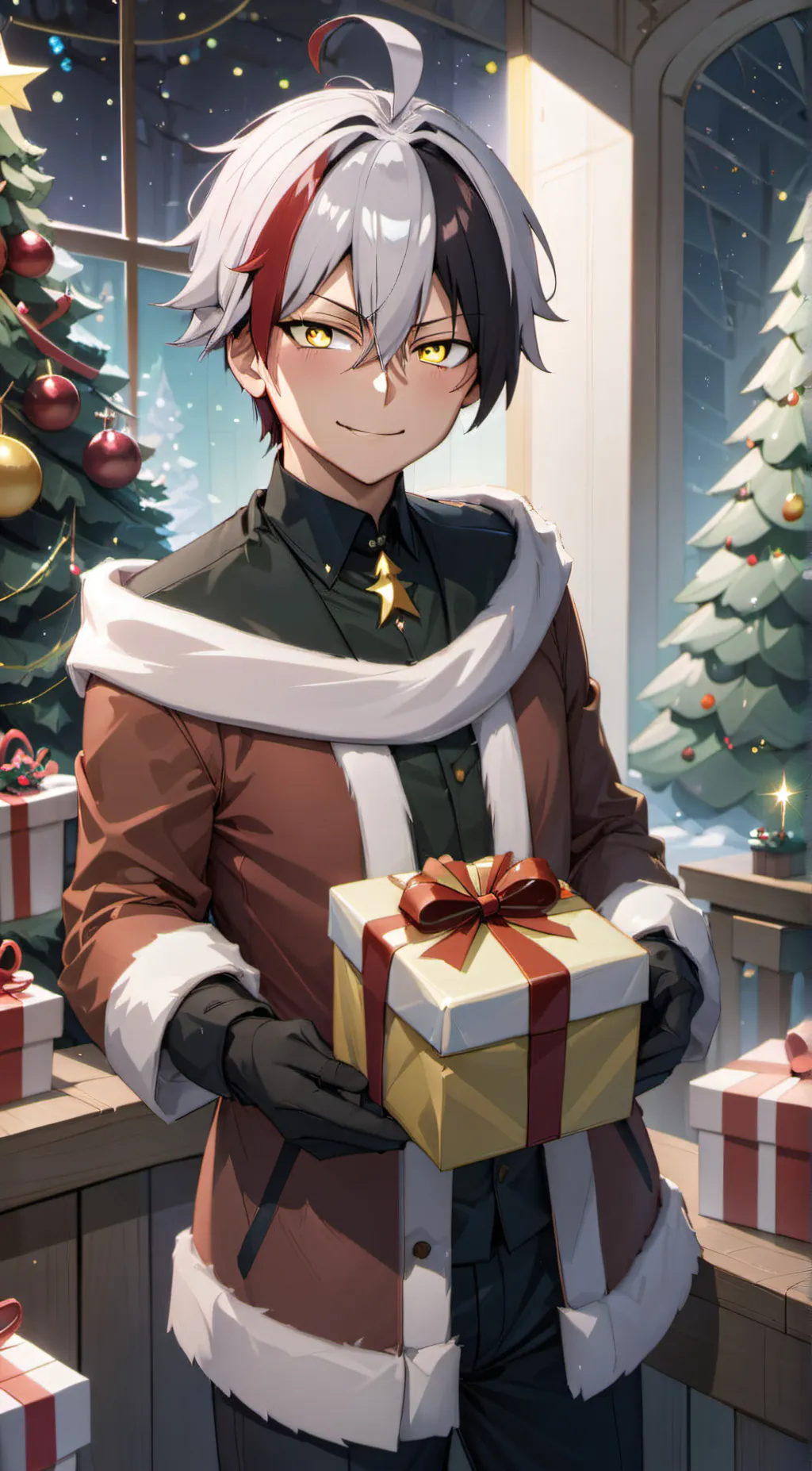 ai character: shoto todaroki  background