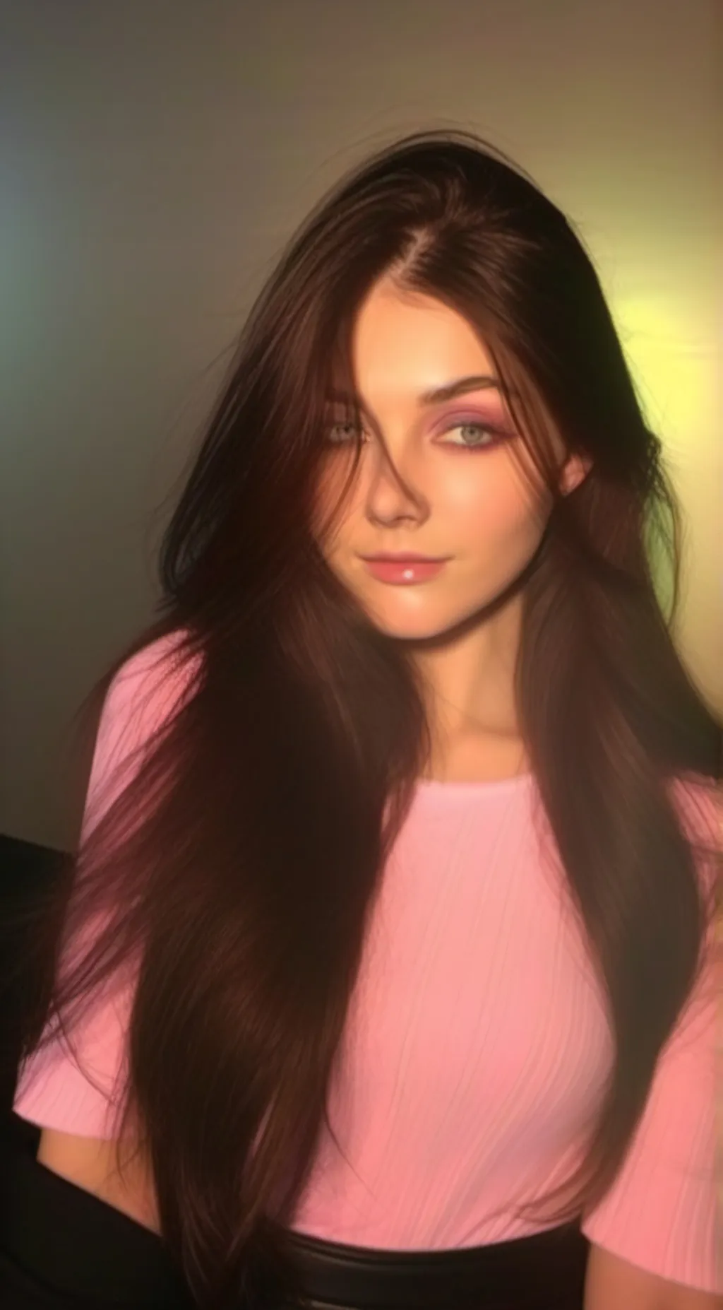 ai character: Ashley  background