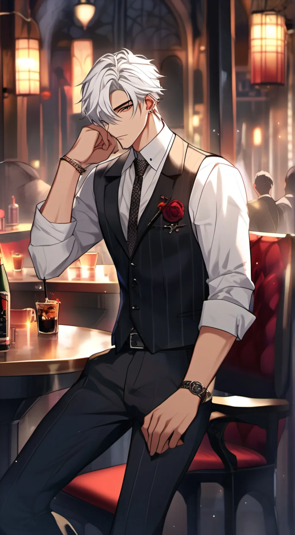ai character: •axel• background