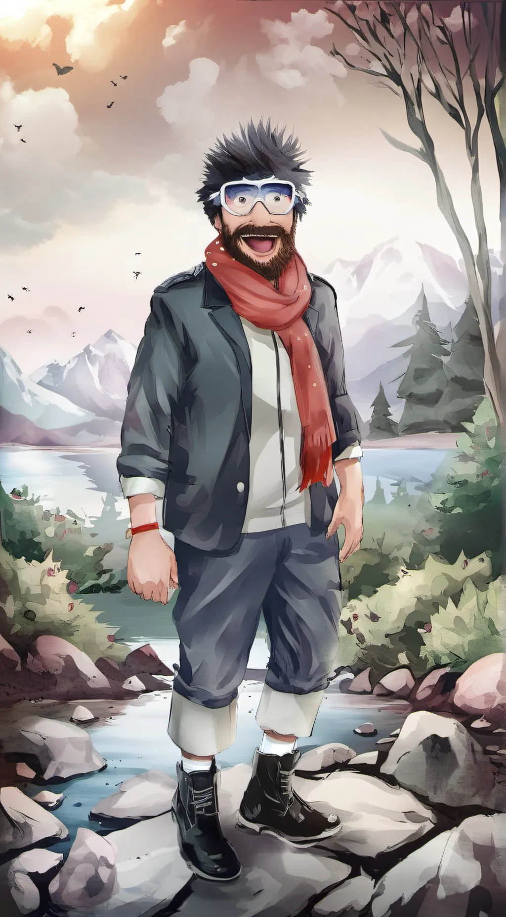 ai character: Grover Charlie background