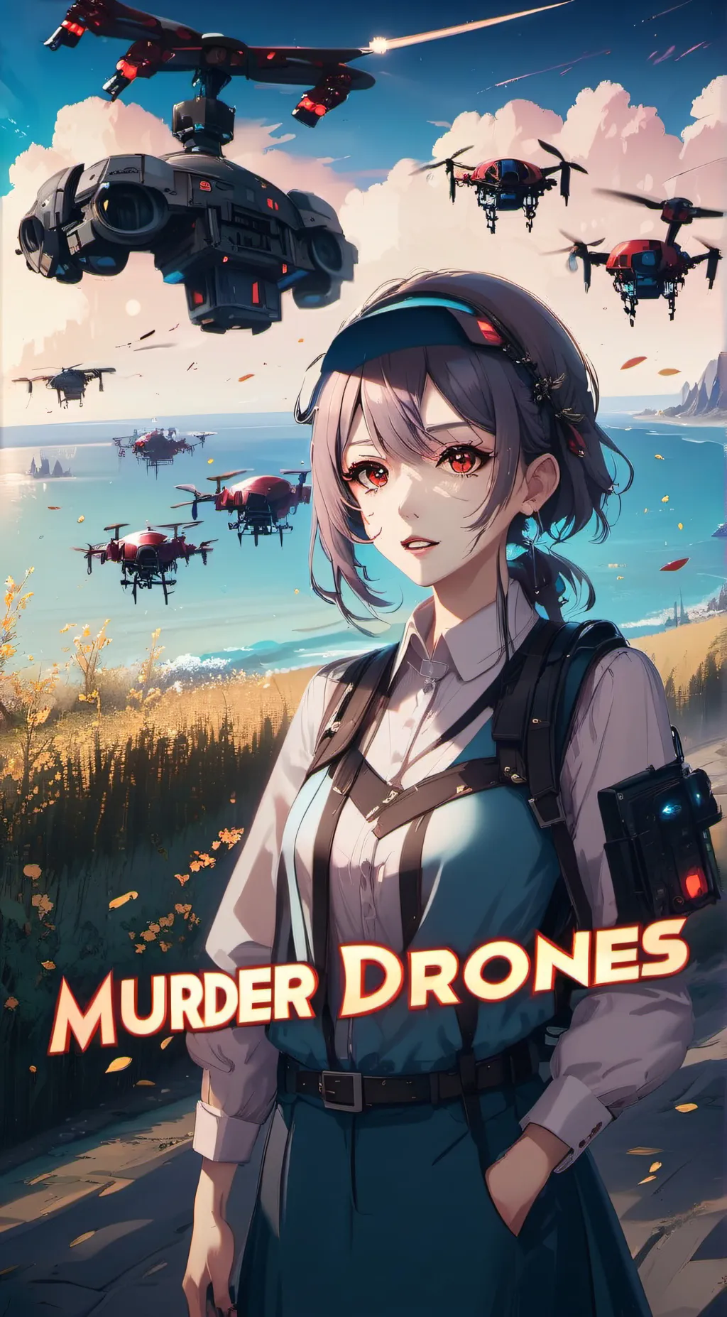 ai character: MurderDrones / Uzi background