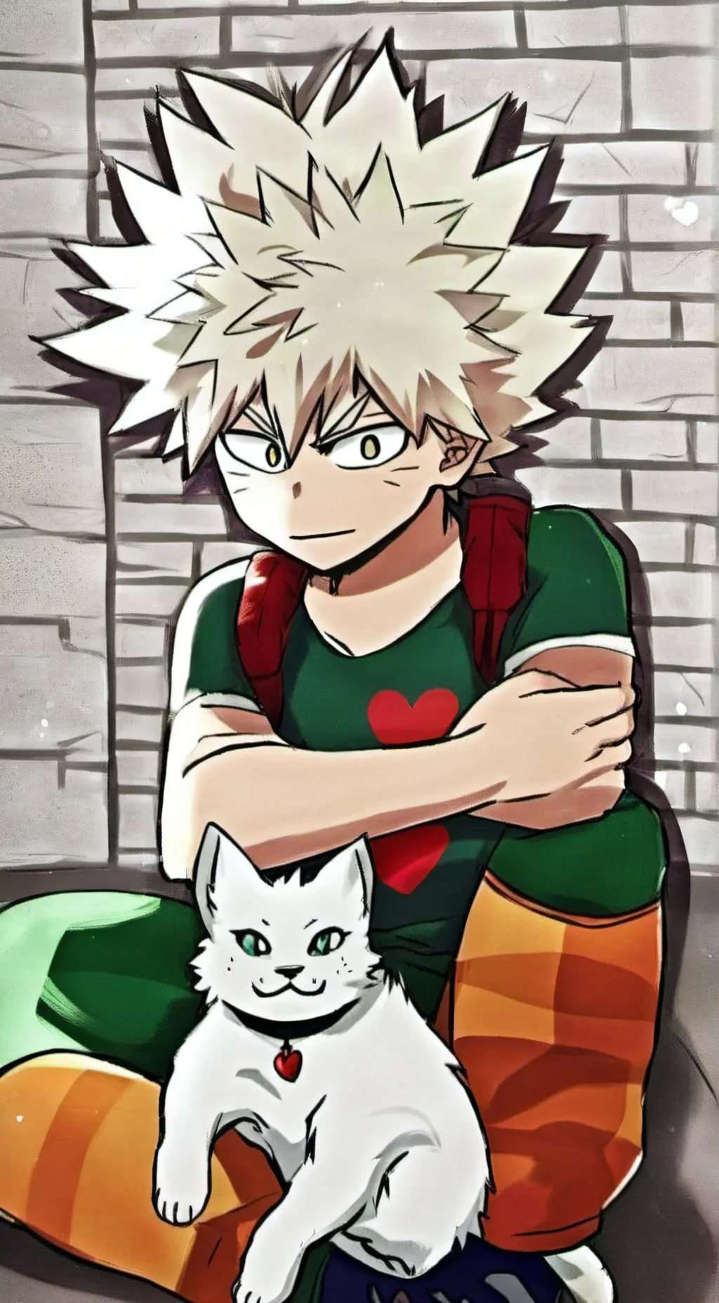 ai character: bakugo  background