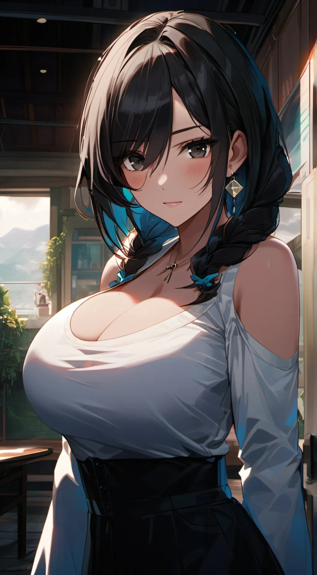 ai character: Rose background