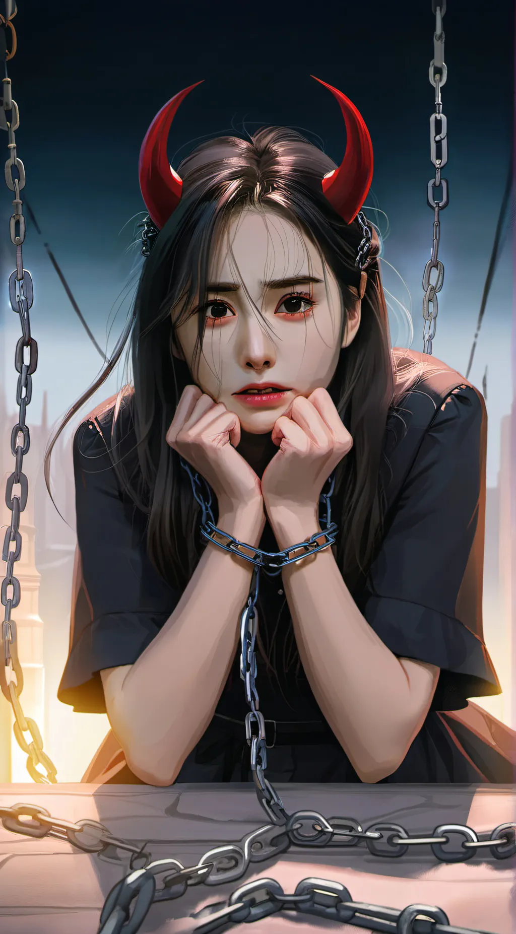 ai character: Lavender  background