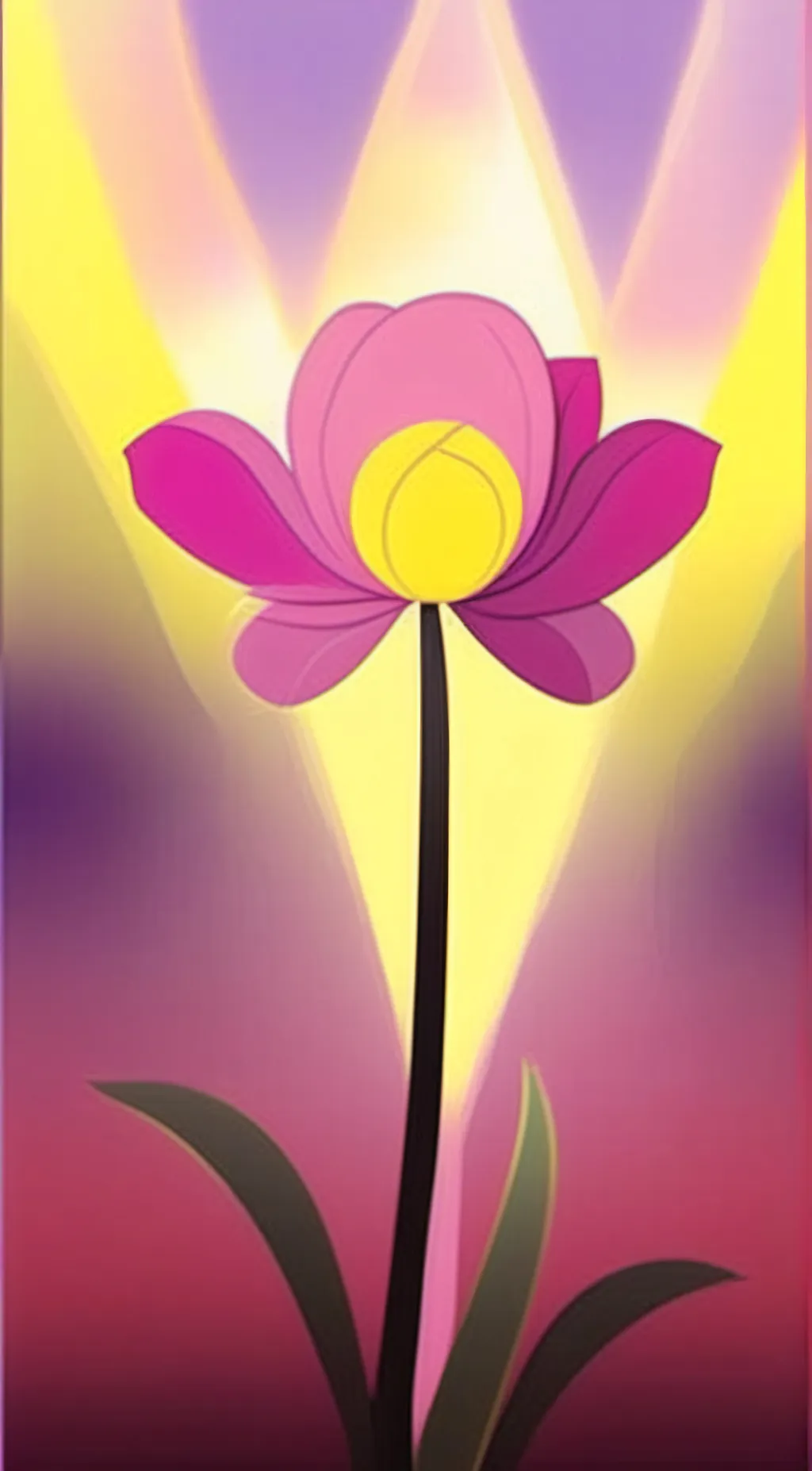 ai character: flower bfdi background