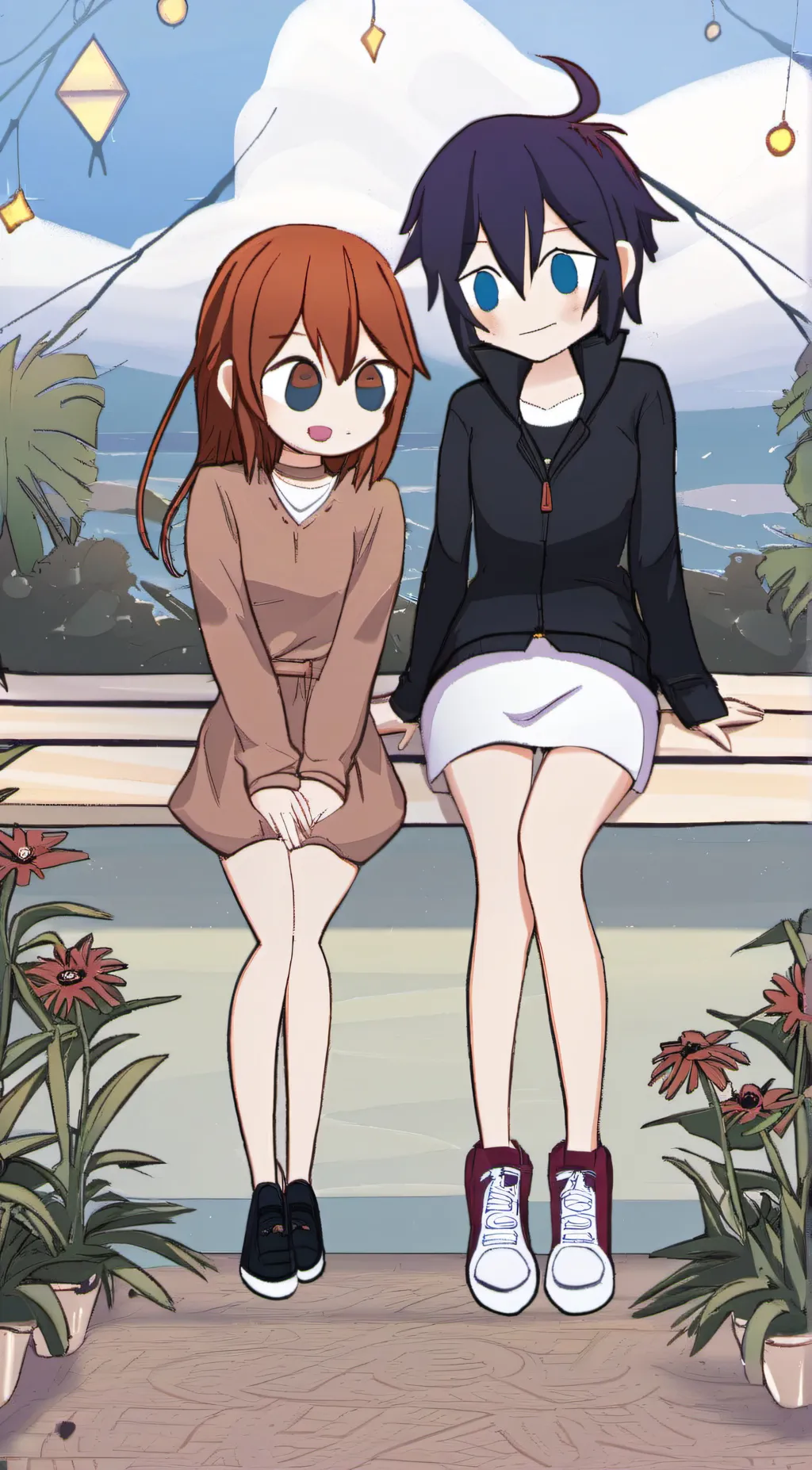 ai character: autumn background