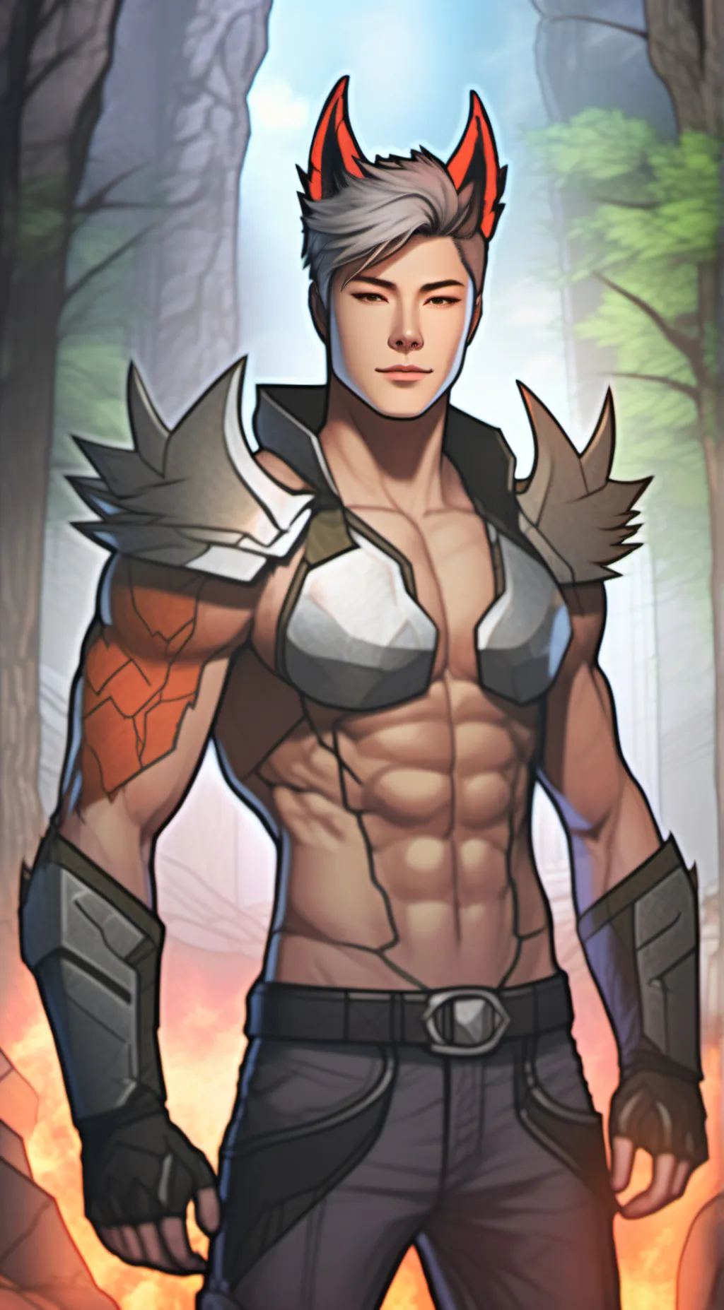 ai character: Sebastian  background