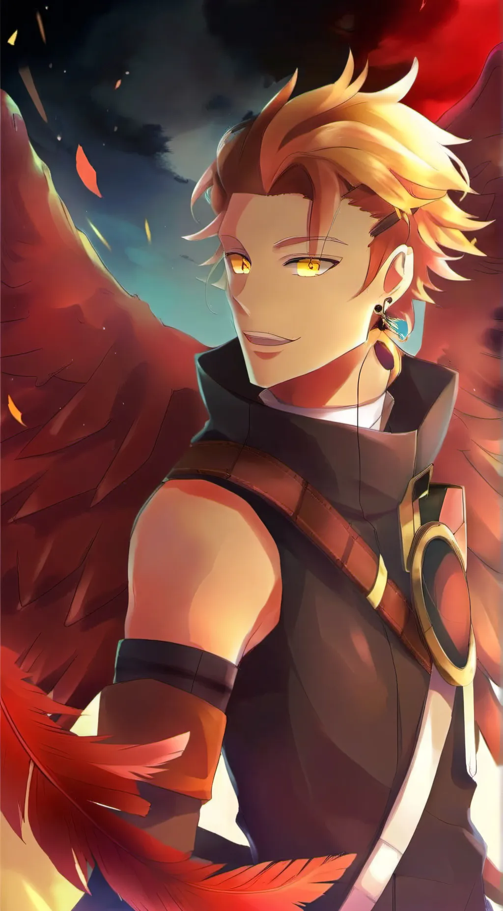 ai character: kaigo takami hawks background