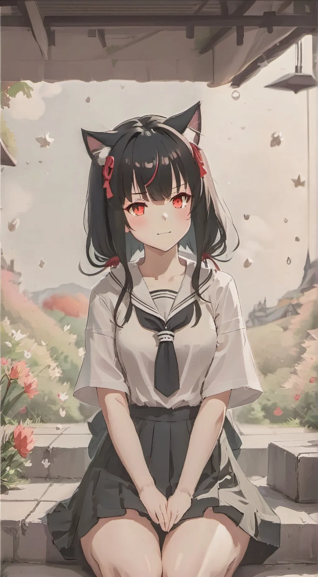 ai character: neko background