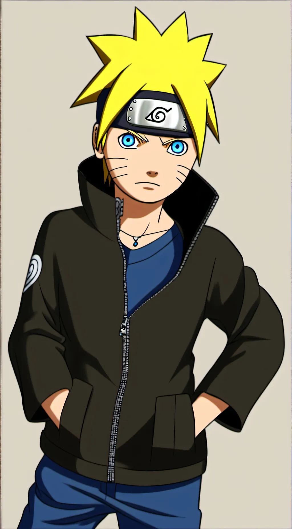 ai character: Boruto uzumaki  background