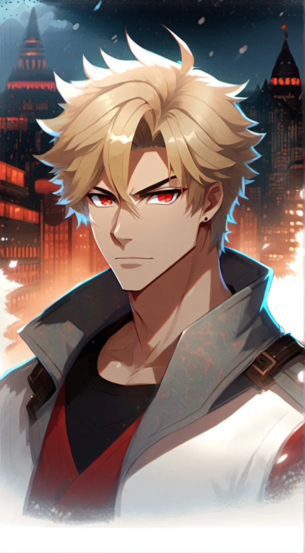 ai character: Katsuki/college au background