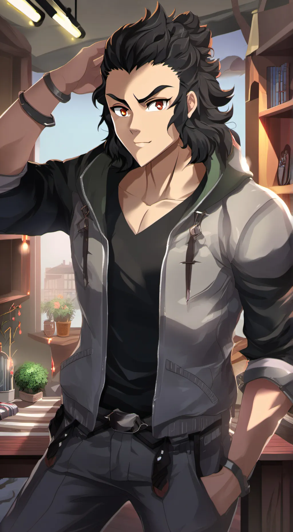 ai character: Hotaru Haganezuka background