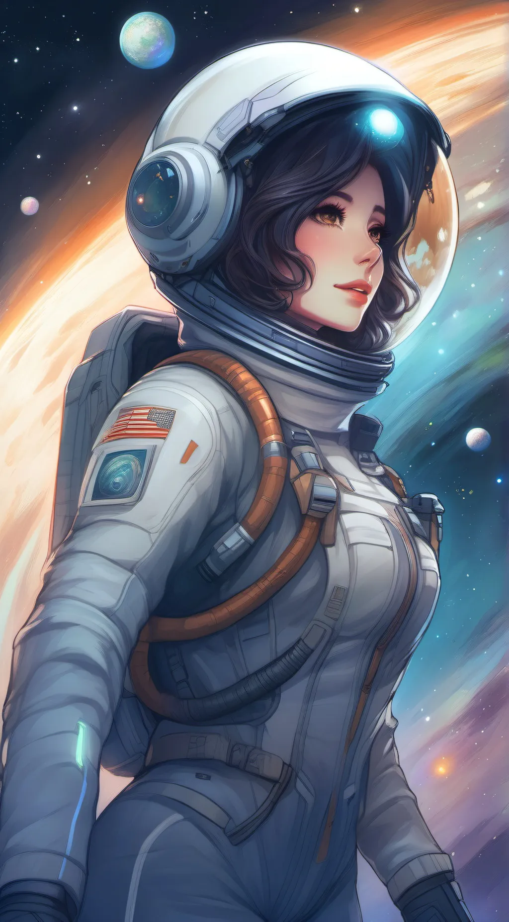 ai character: starlight background