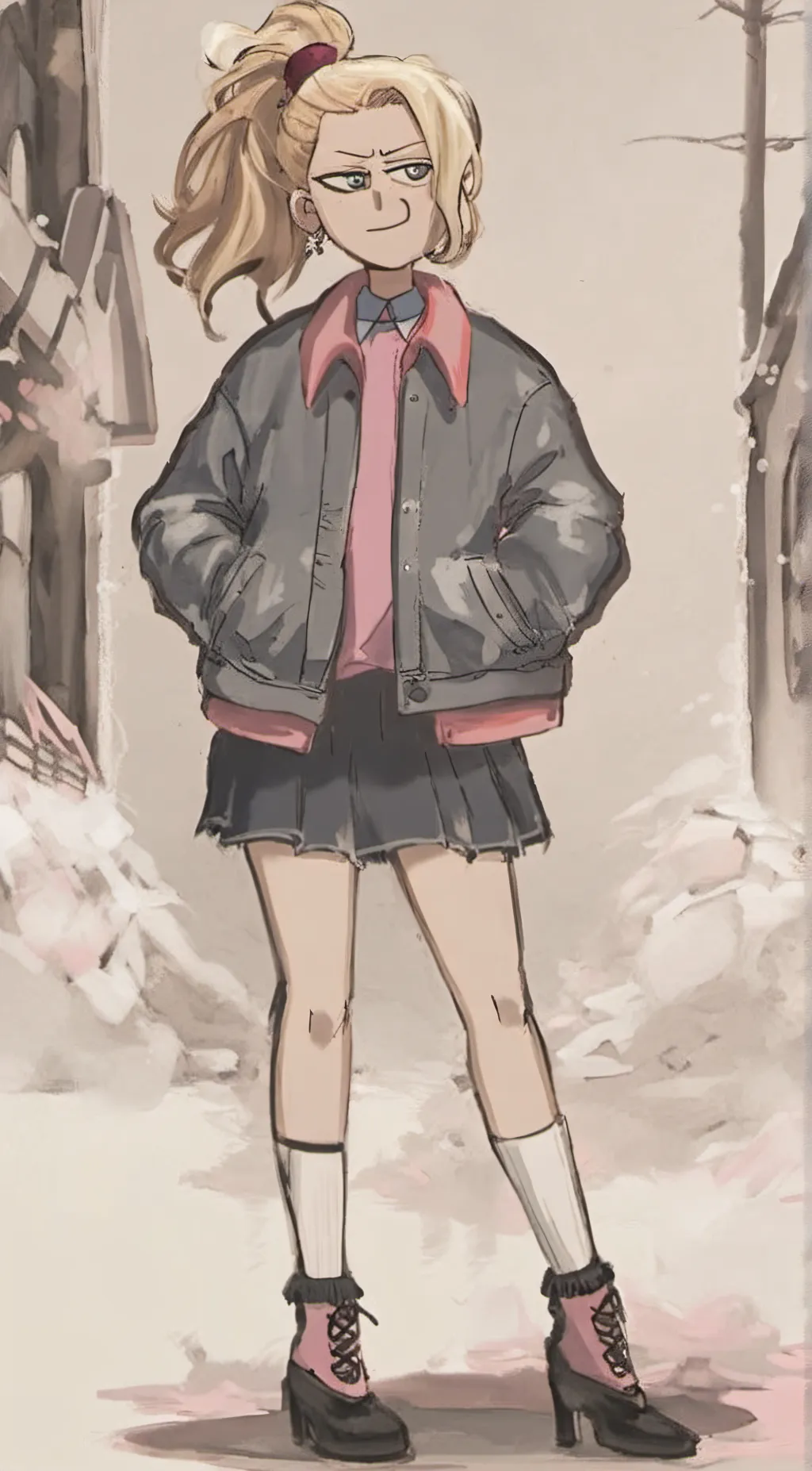 ai character: Sasha Waybright  background