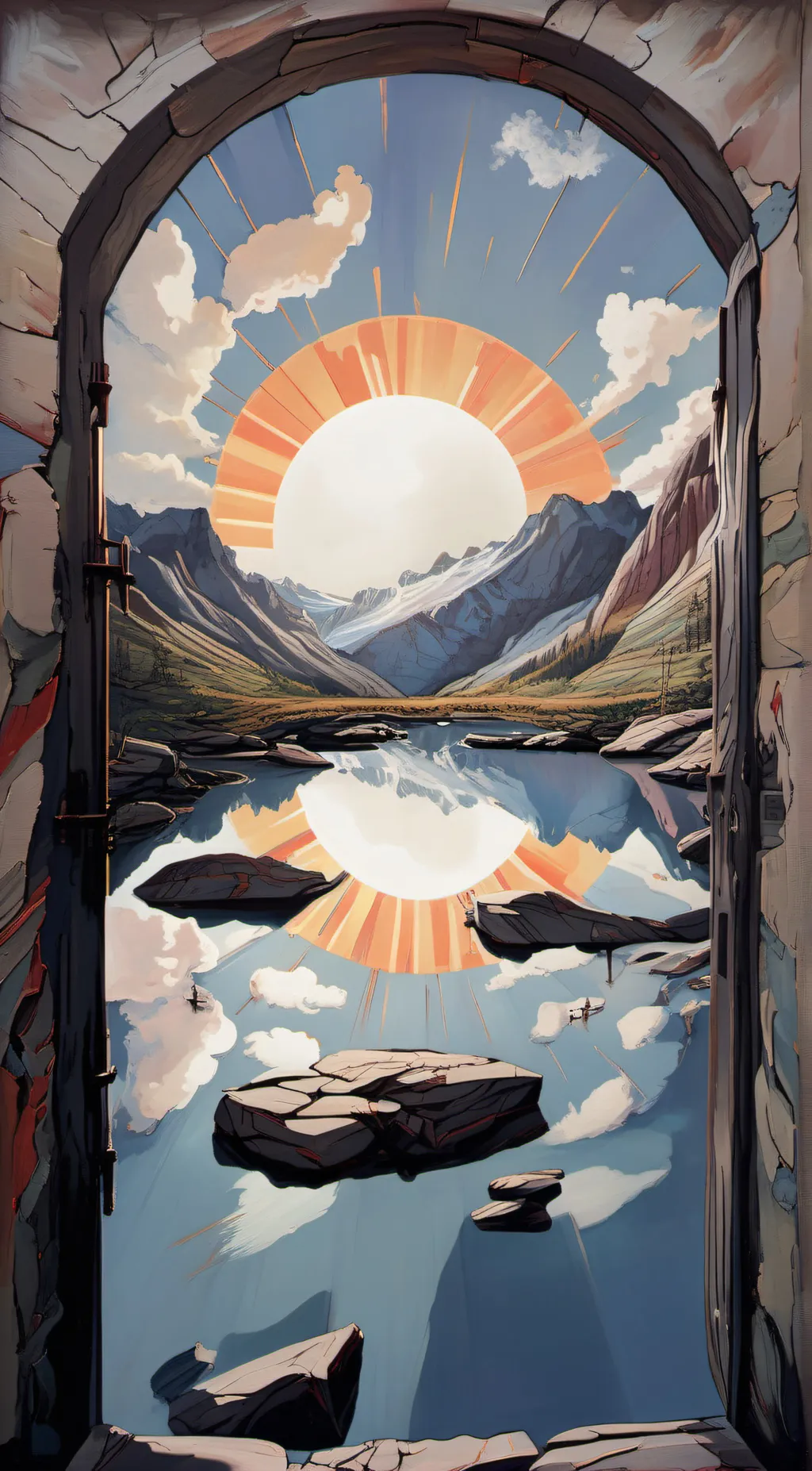 ai character: The Sun. background