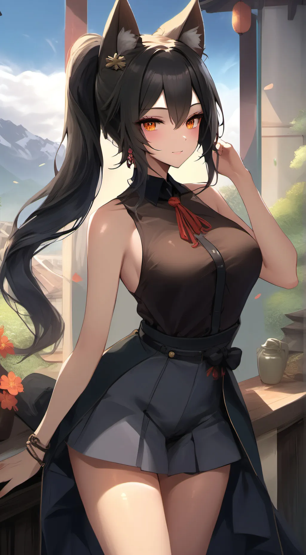 ai character: Rose background