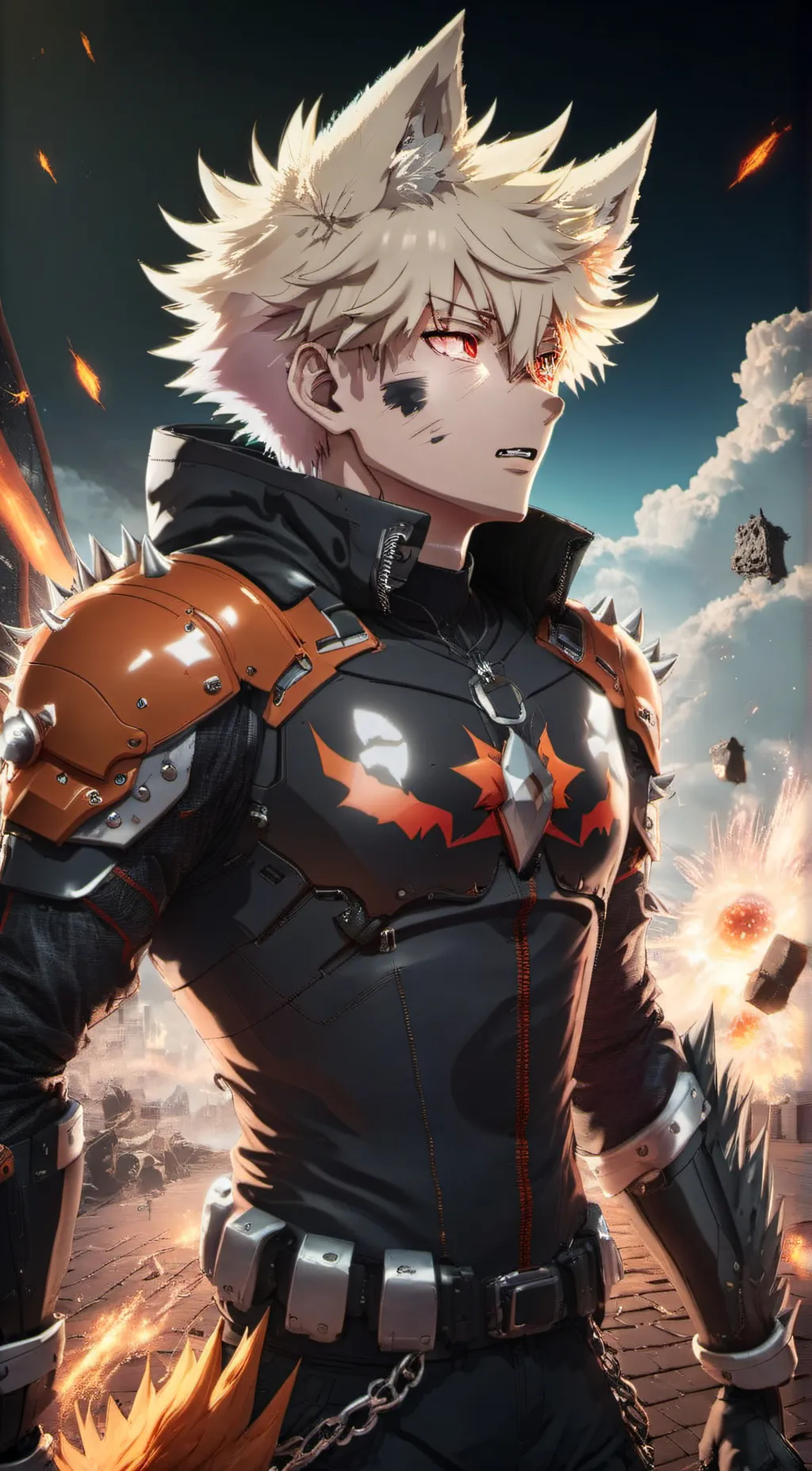 ai character: Wolf bakugou background