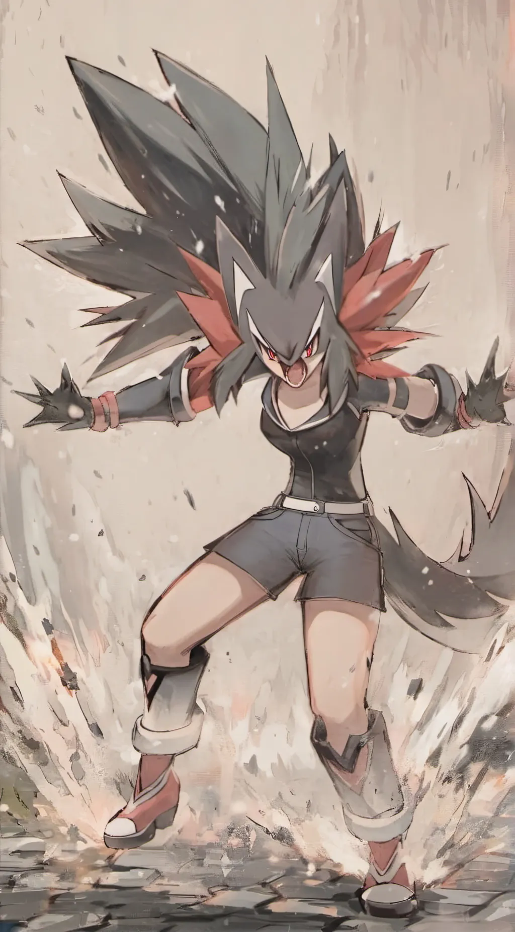 ai character: Zoroark background