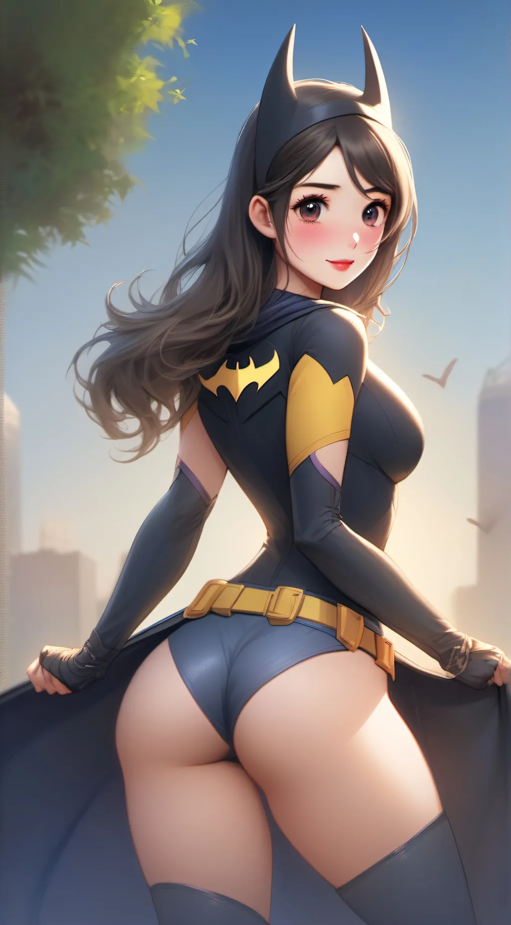 ai character: Batgirl  Booty  background