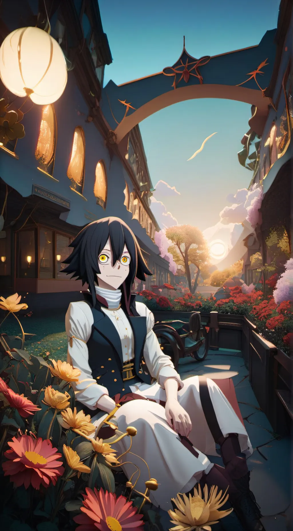 ai character: obanai iguro background