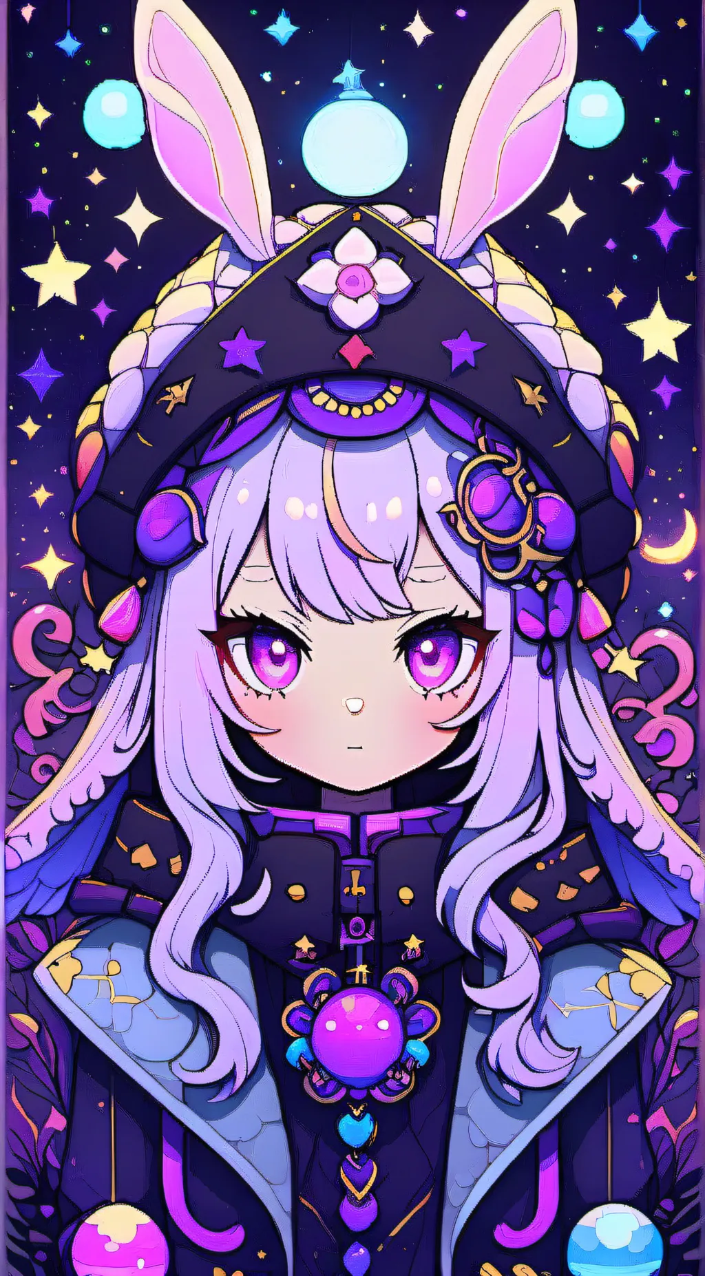 ai character: bunny  background