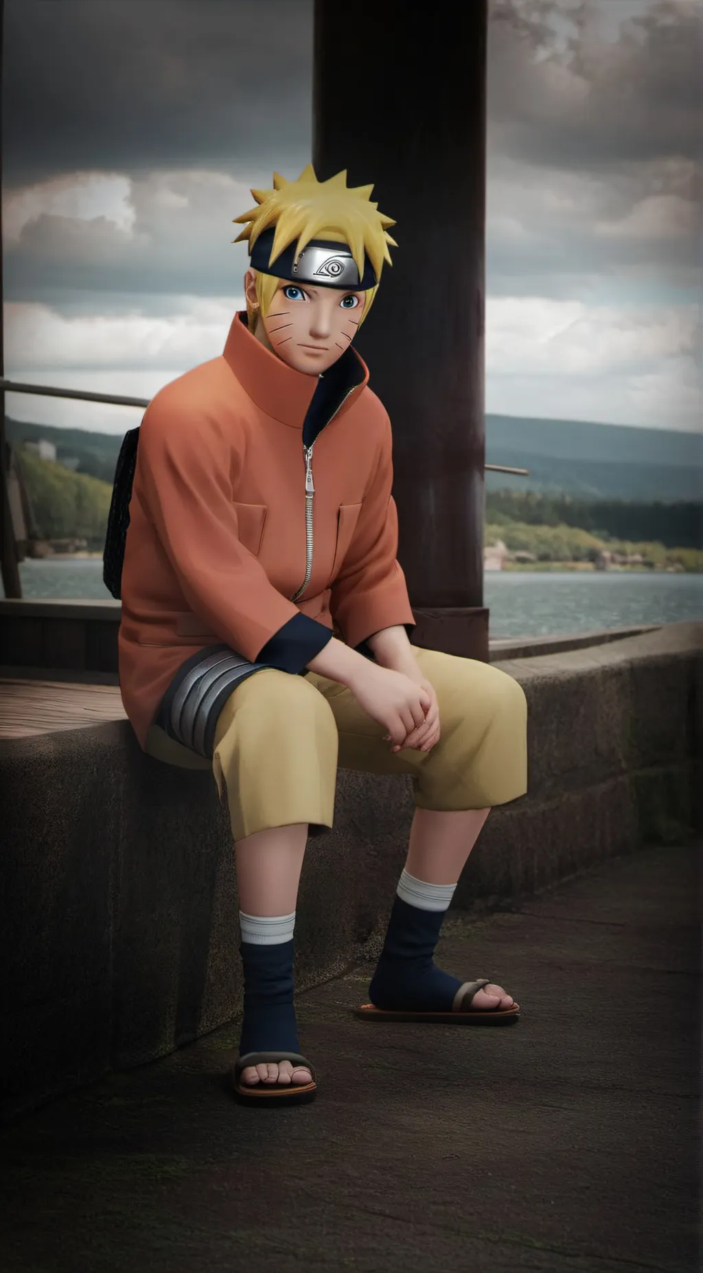 ai character: Naruto  background