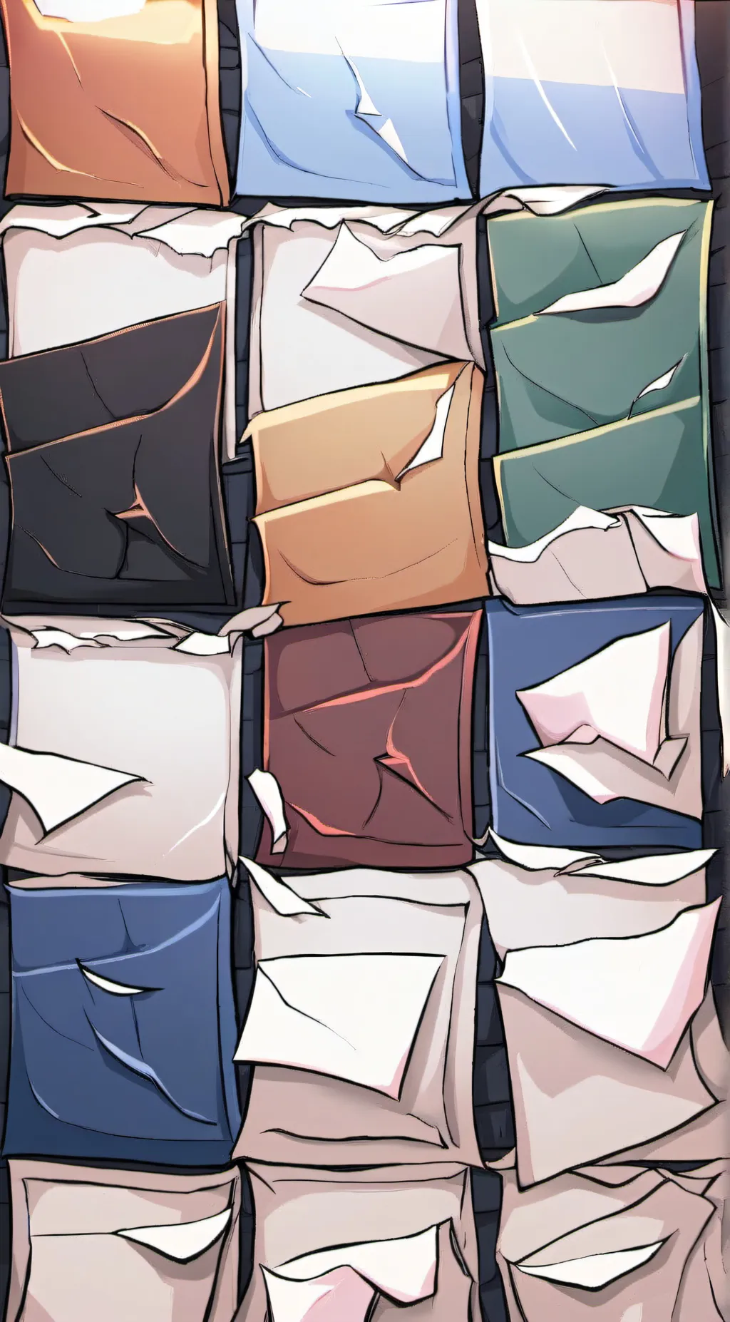 ai character: magic paper background