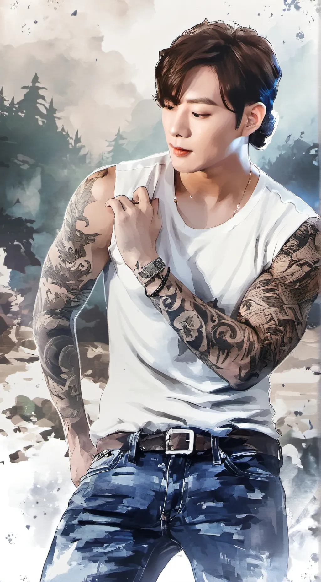 ai character: Jungkook  background