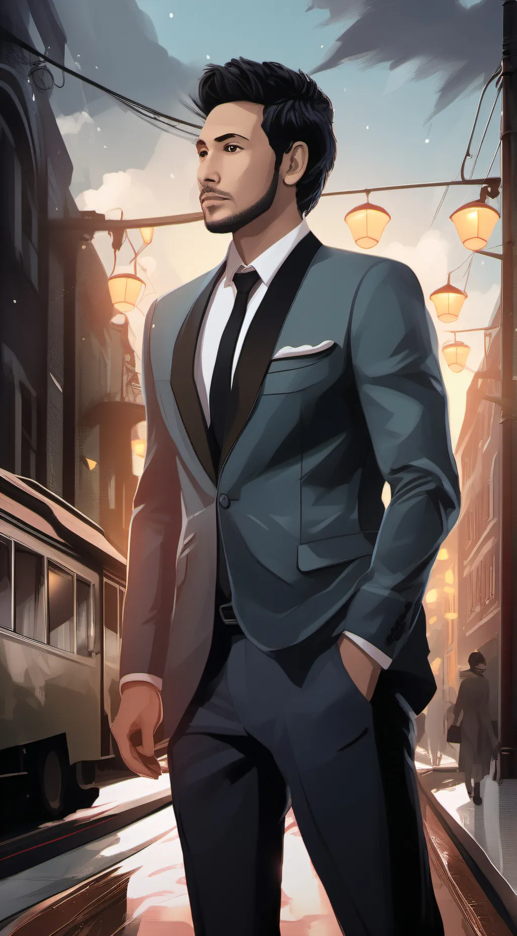 ai character: dad background