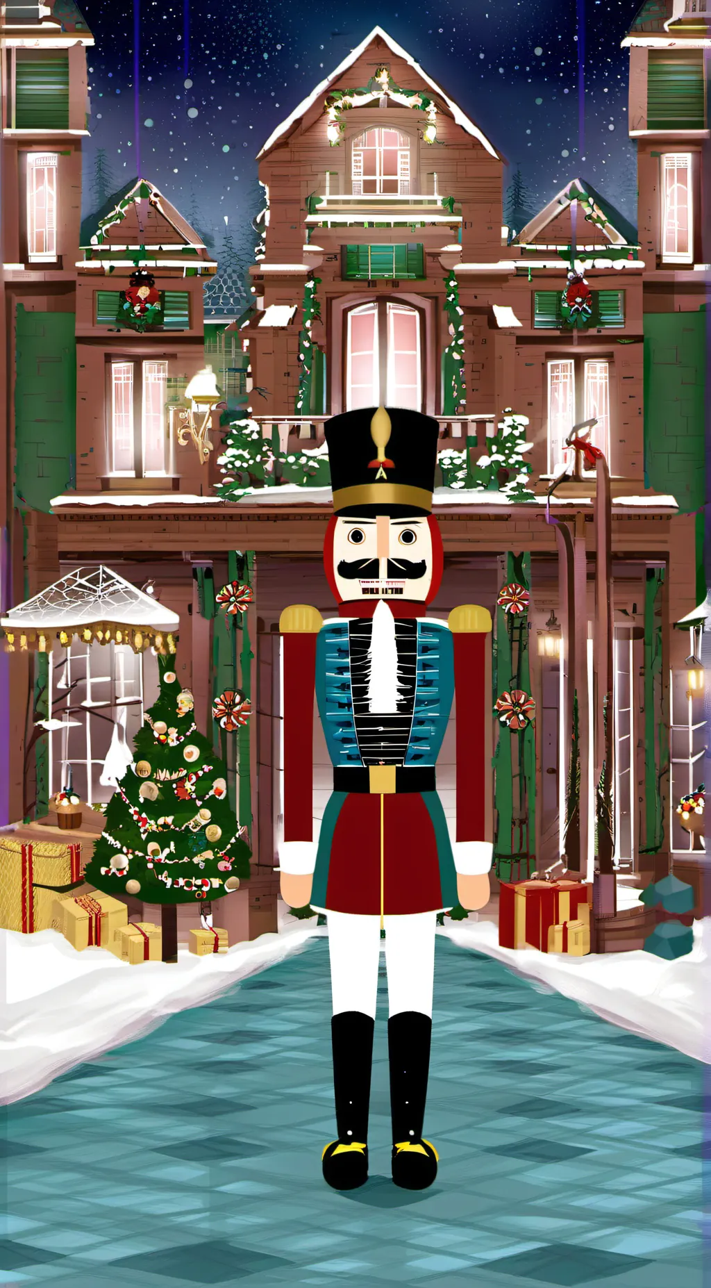 ai character: Nutcracker  background