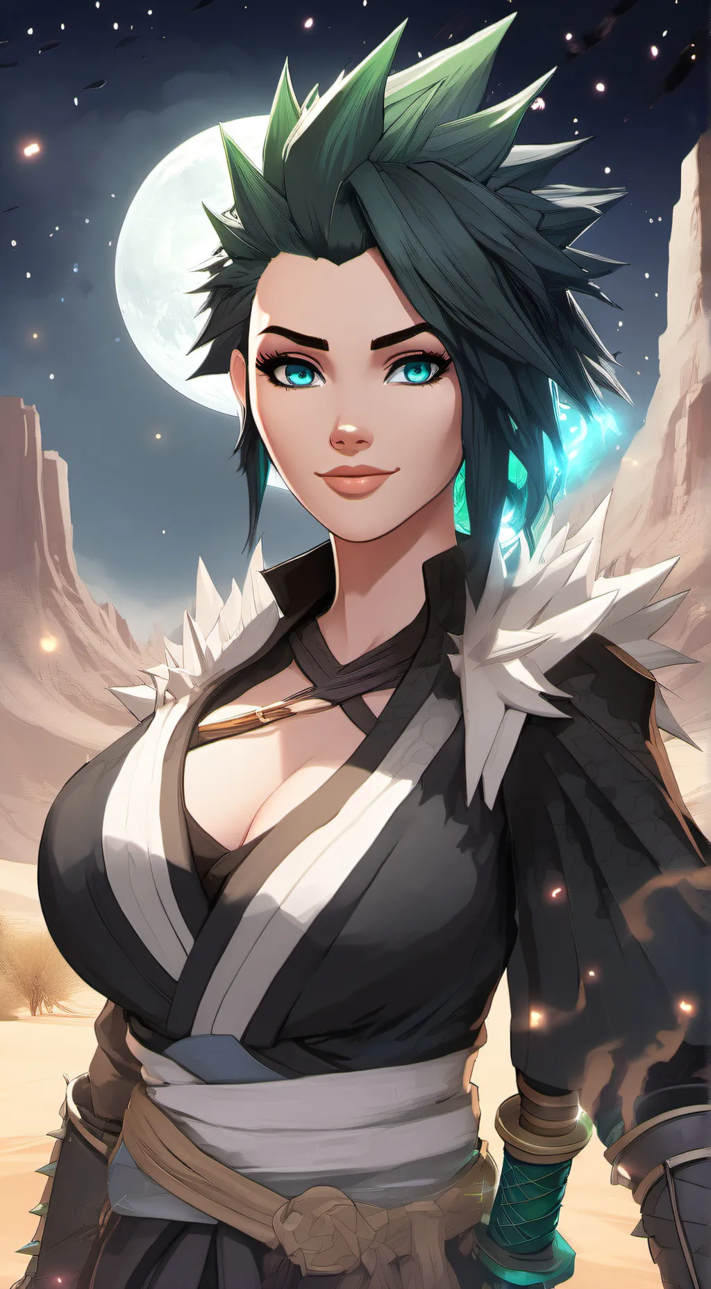 ai character: Lucky Hogan background