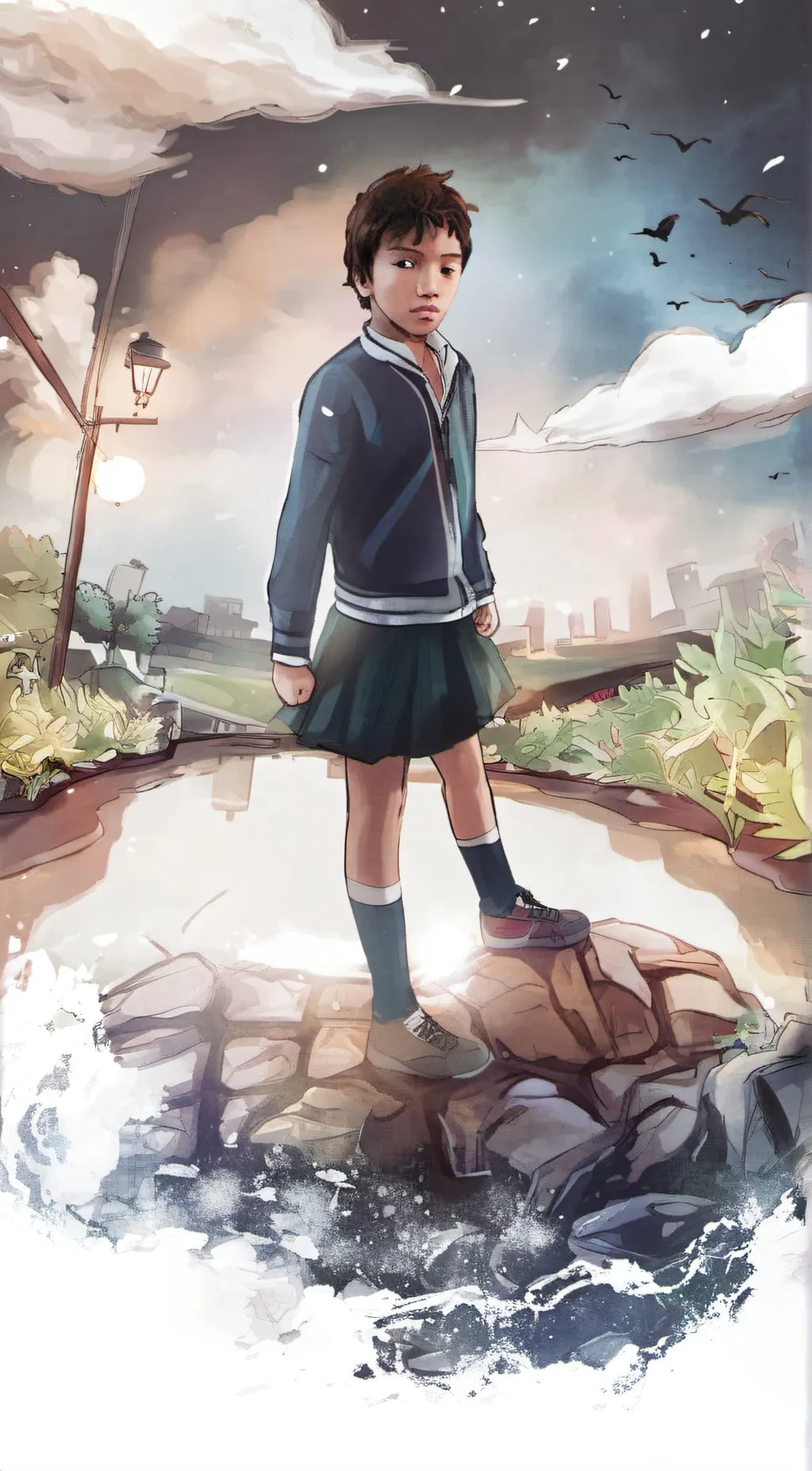 ai character: Deez background