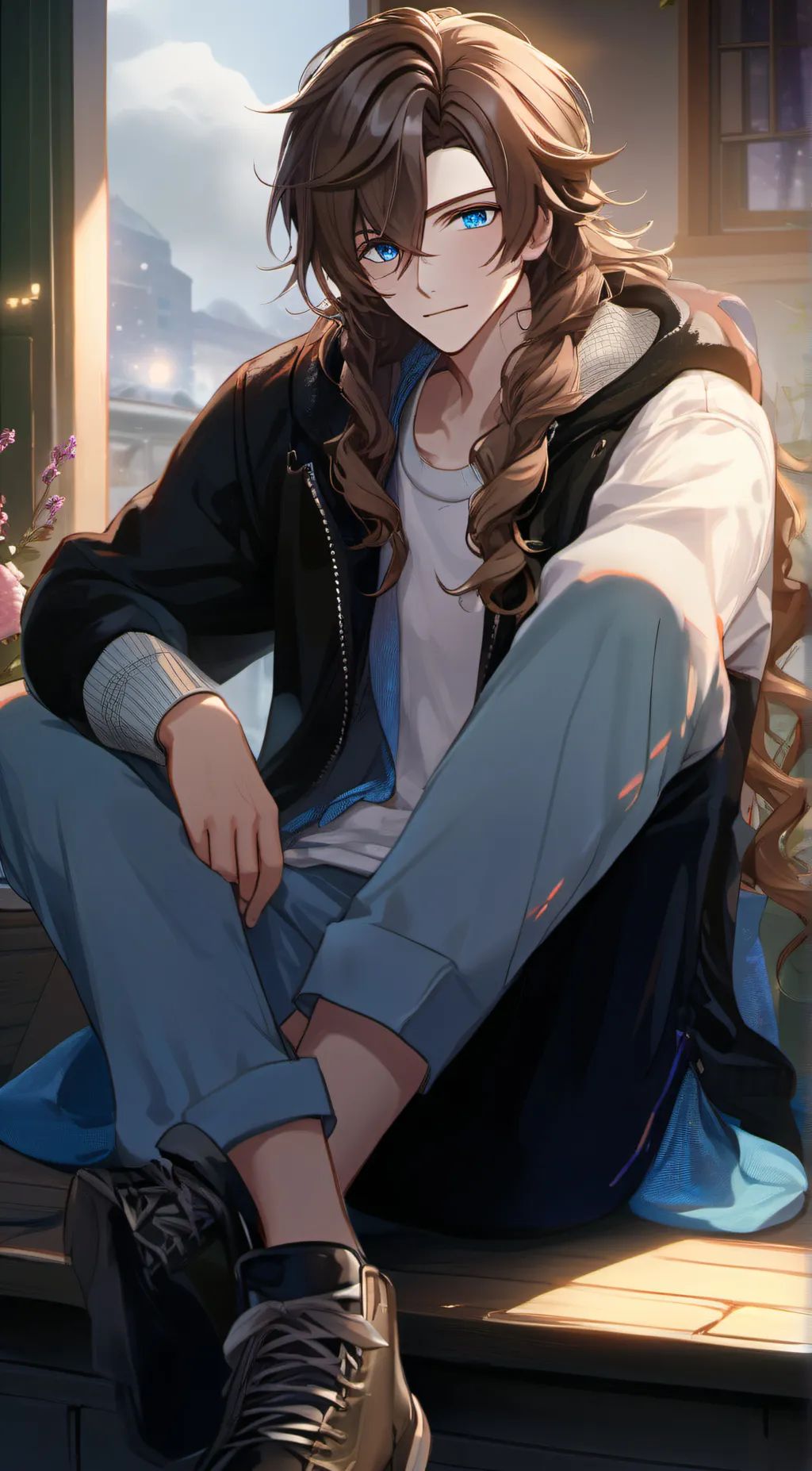 ai character: ●♡ Logan ♡● background