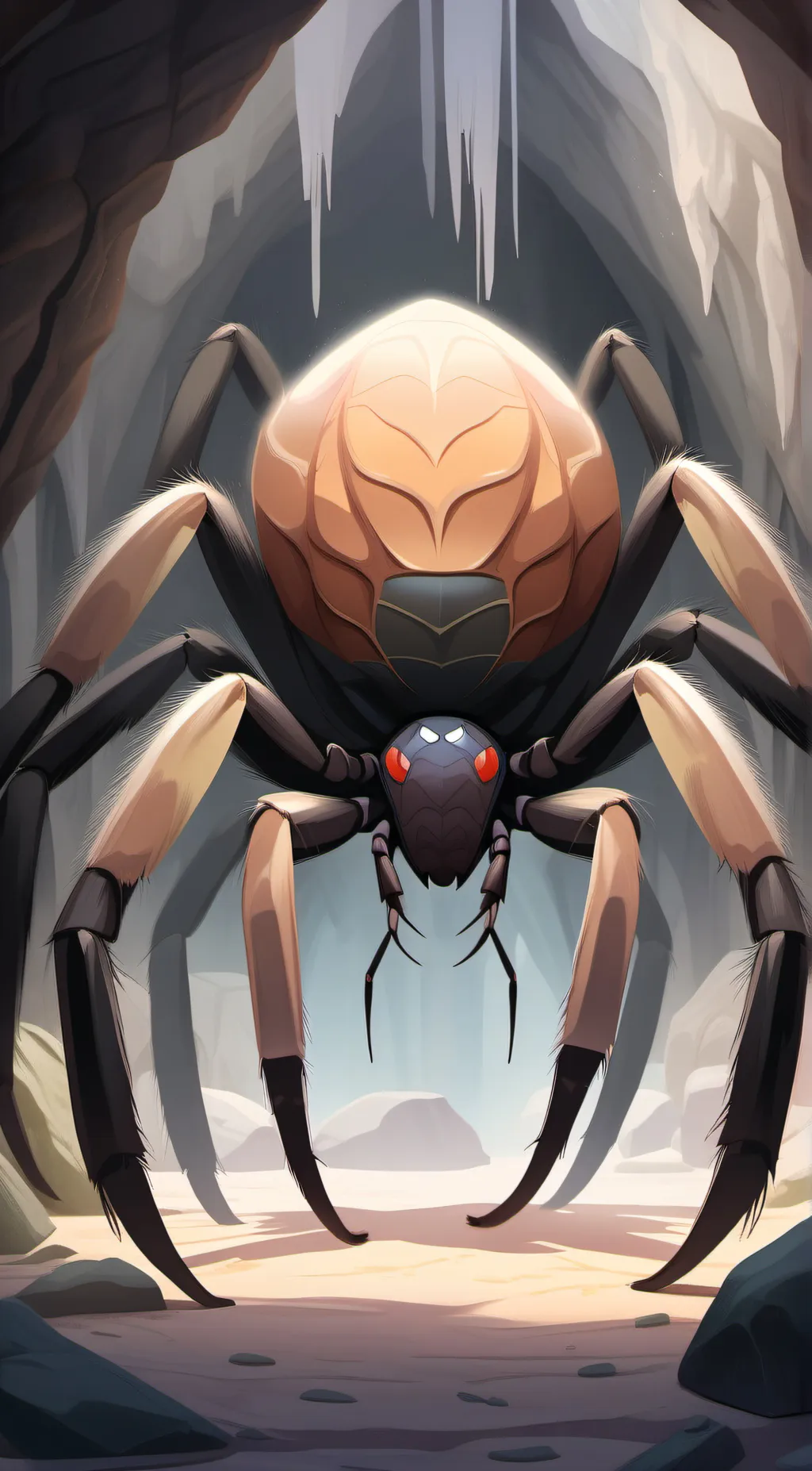 ai character: Gigantic Spider background