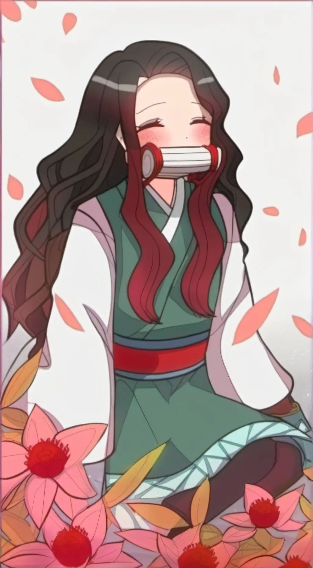 ai character: nezuko background