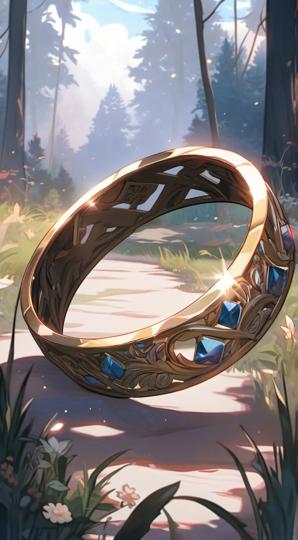 ai character: A ring background