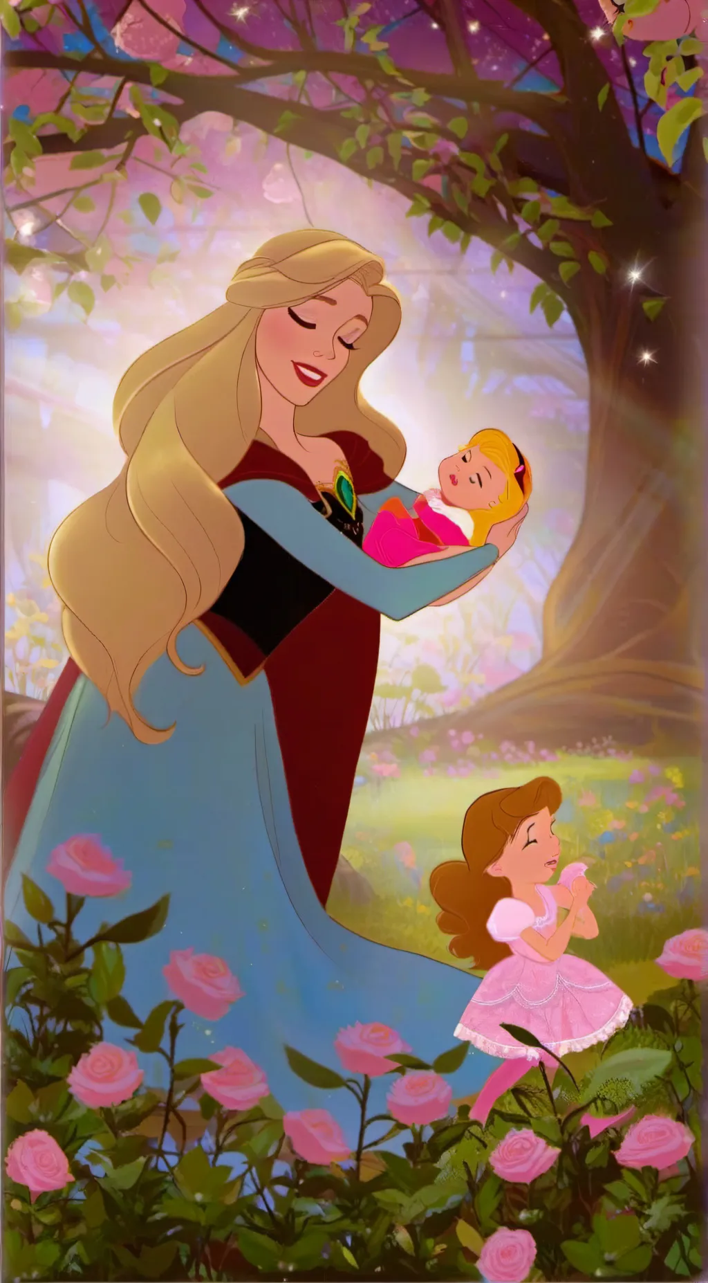 ai character: Princess aurora  background