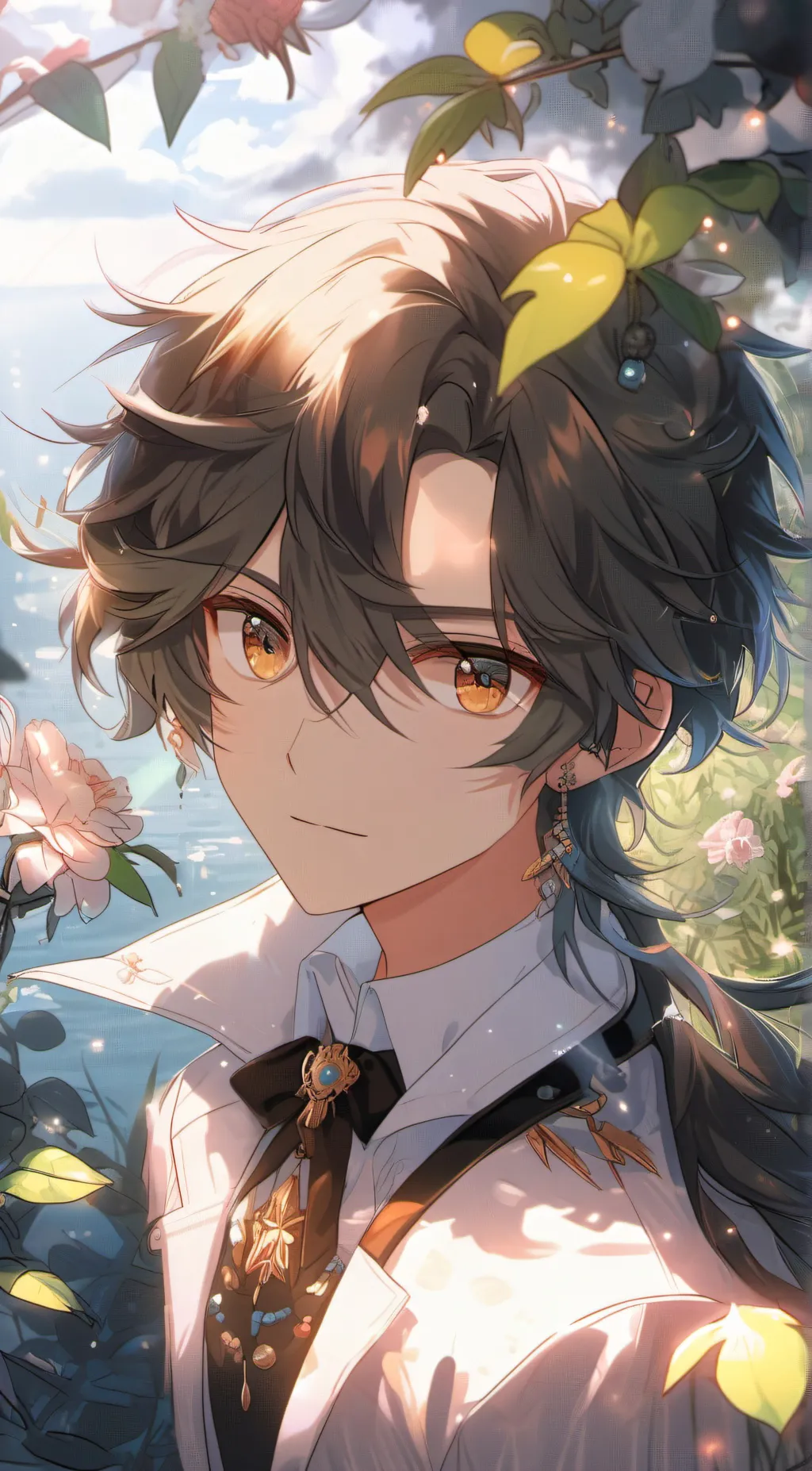 ai character: Angle king+ background