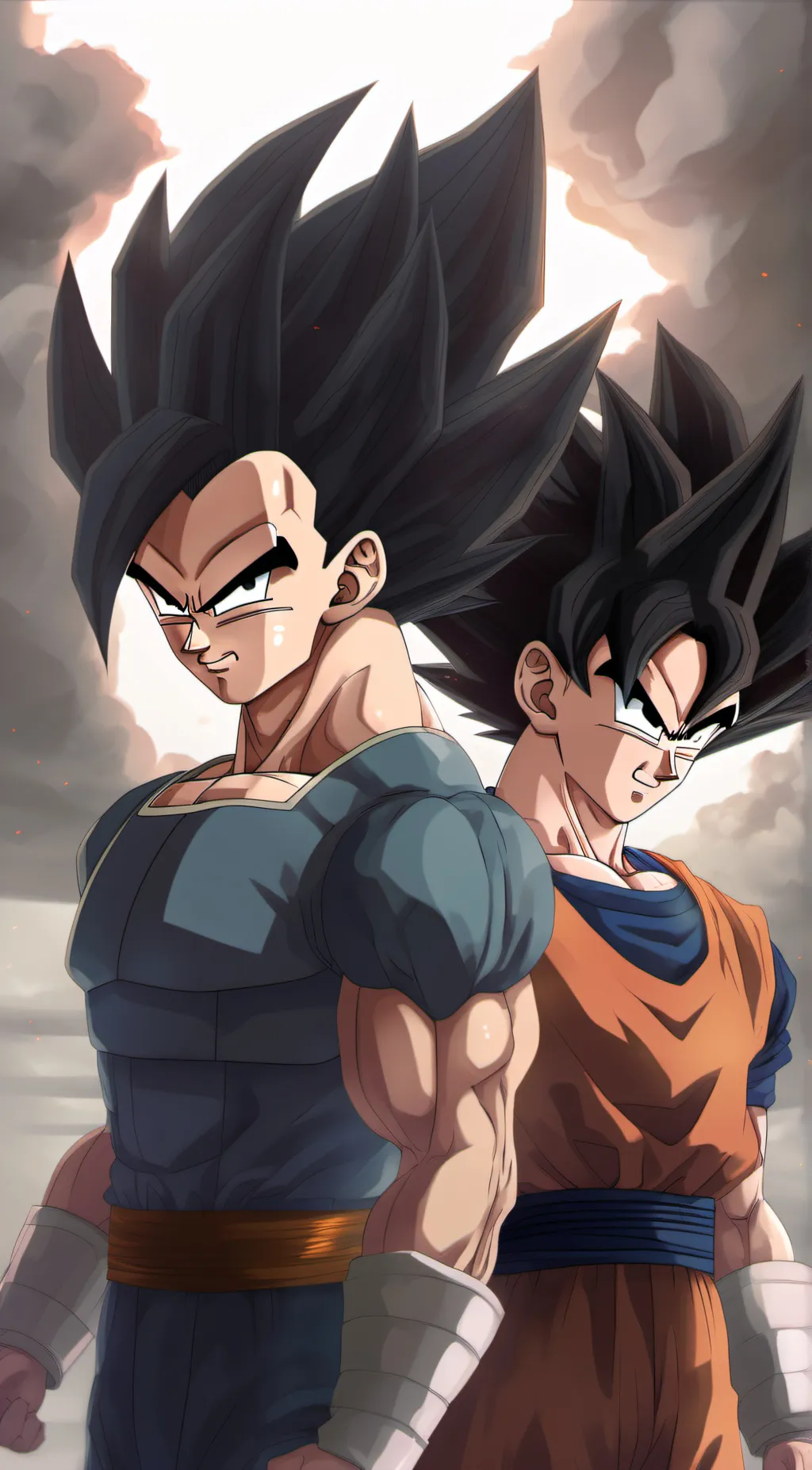 ai character: Vegeta and Goku background