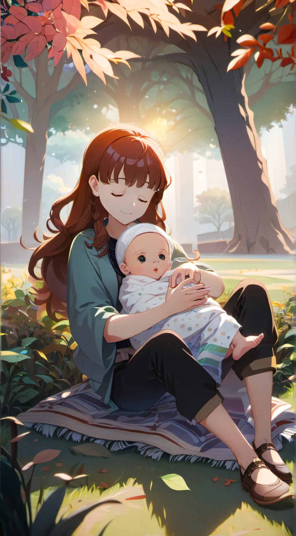 ai character: Maya and addi  background
