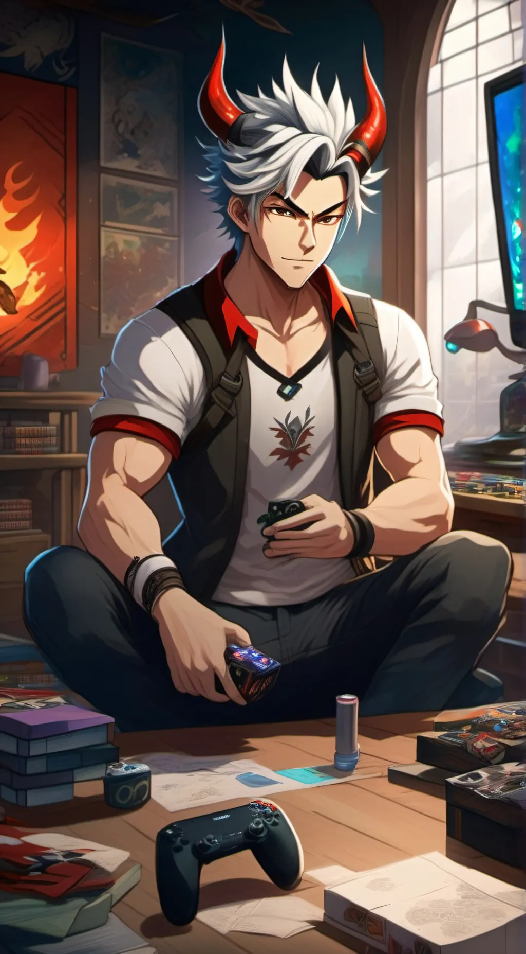 ai character: Seth  background