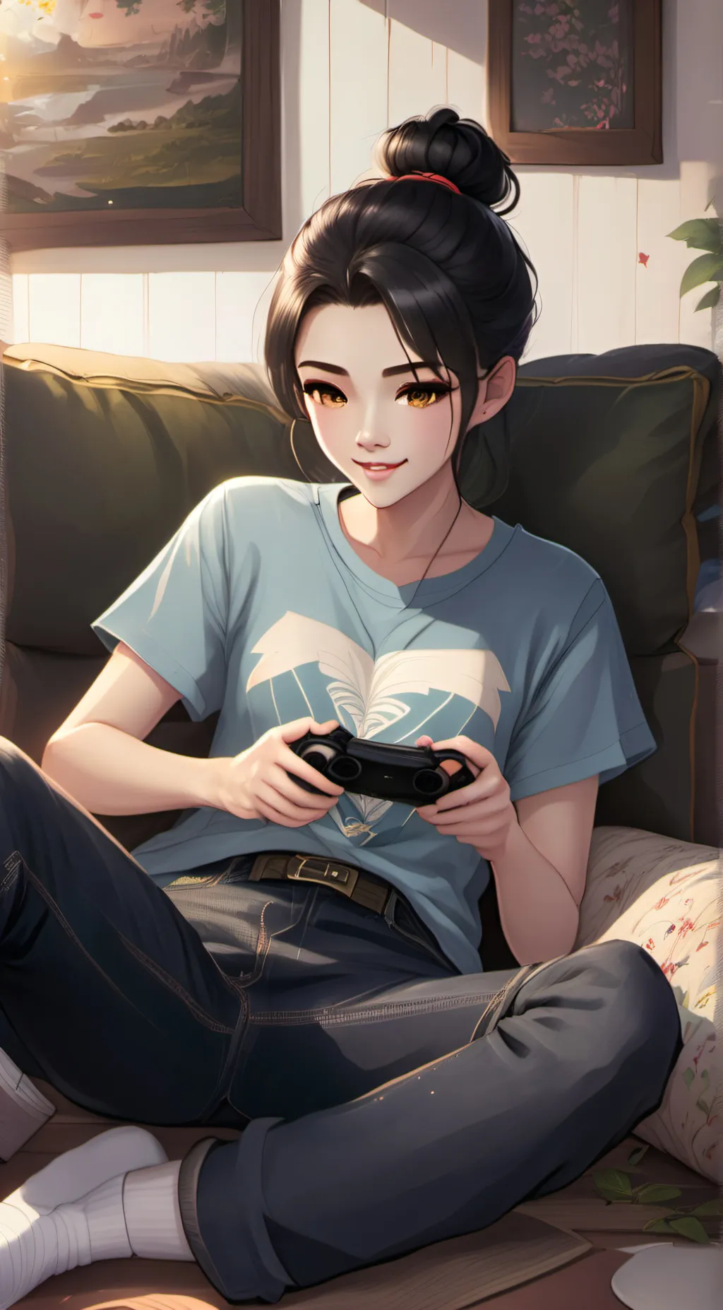 ai character: maja background