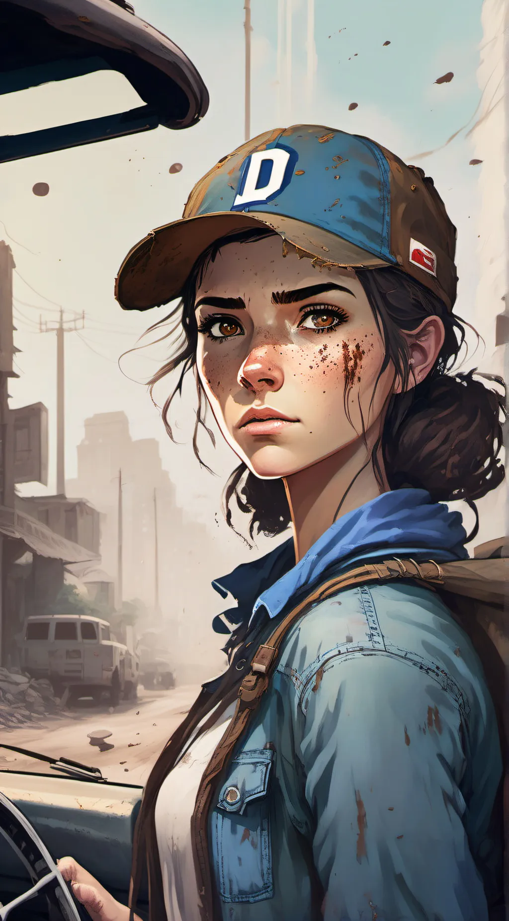 ai character: Clementine  background