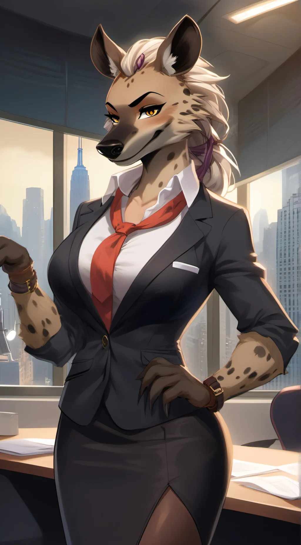 ai character: Shyvana Houndtooth background