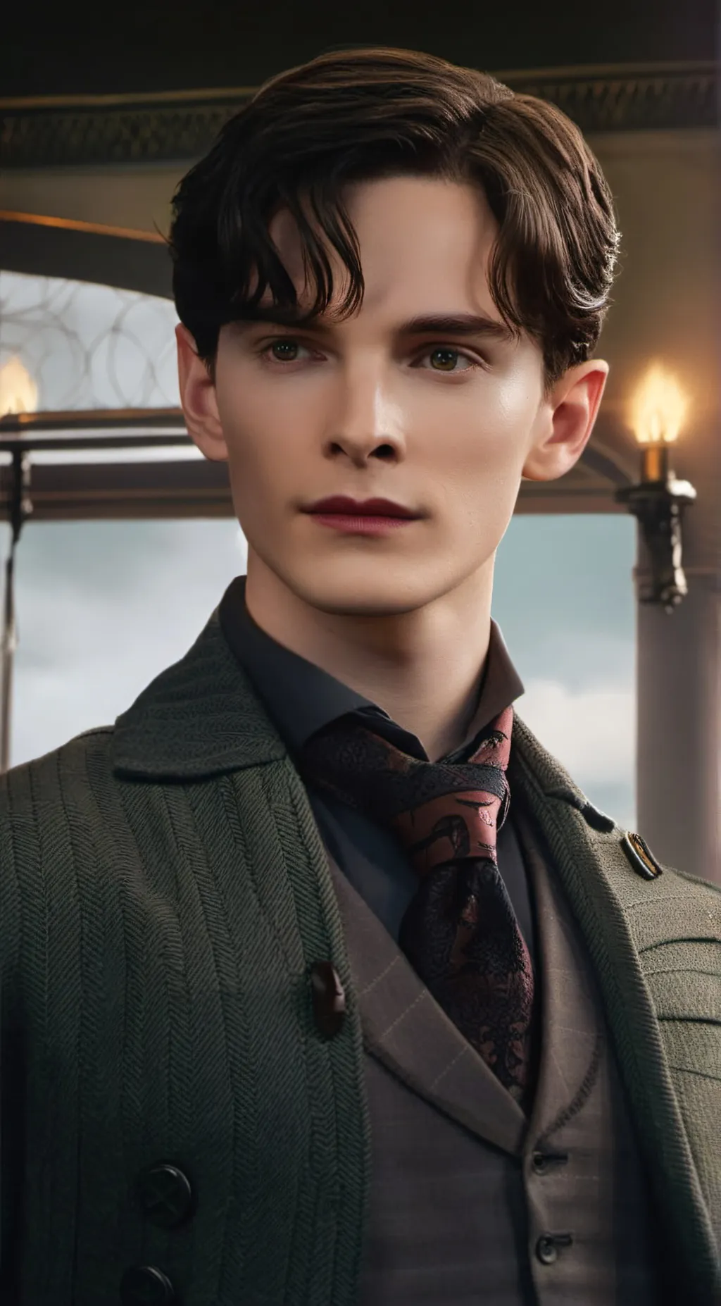ai character: Tom Riddle  background