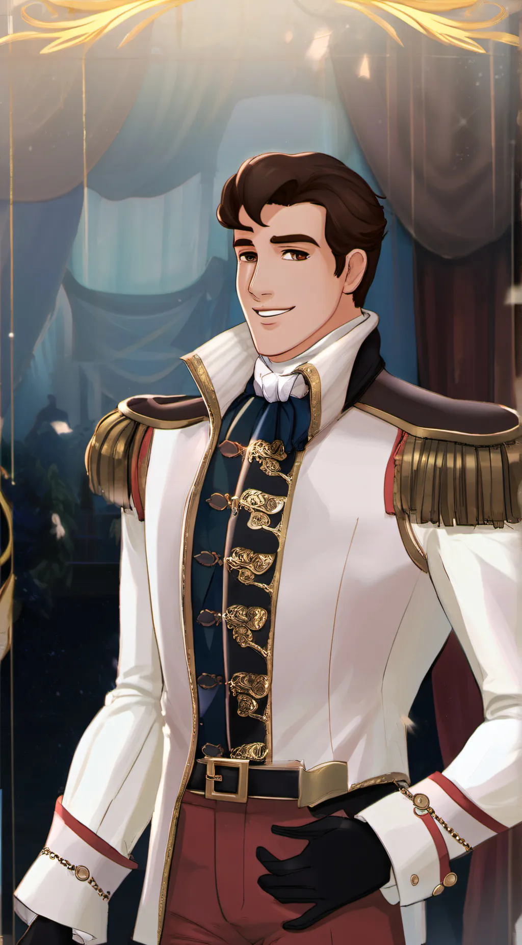 ai character: Prince Charming  background