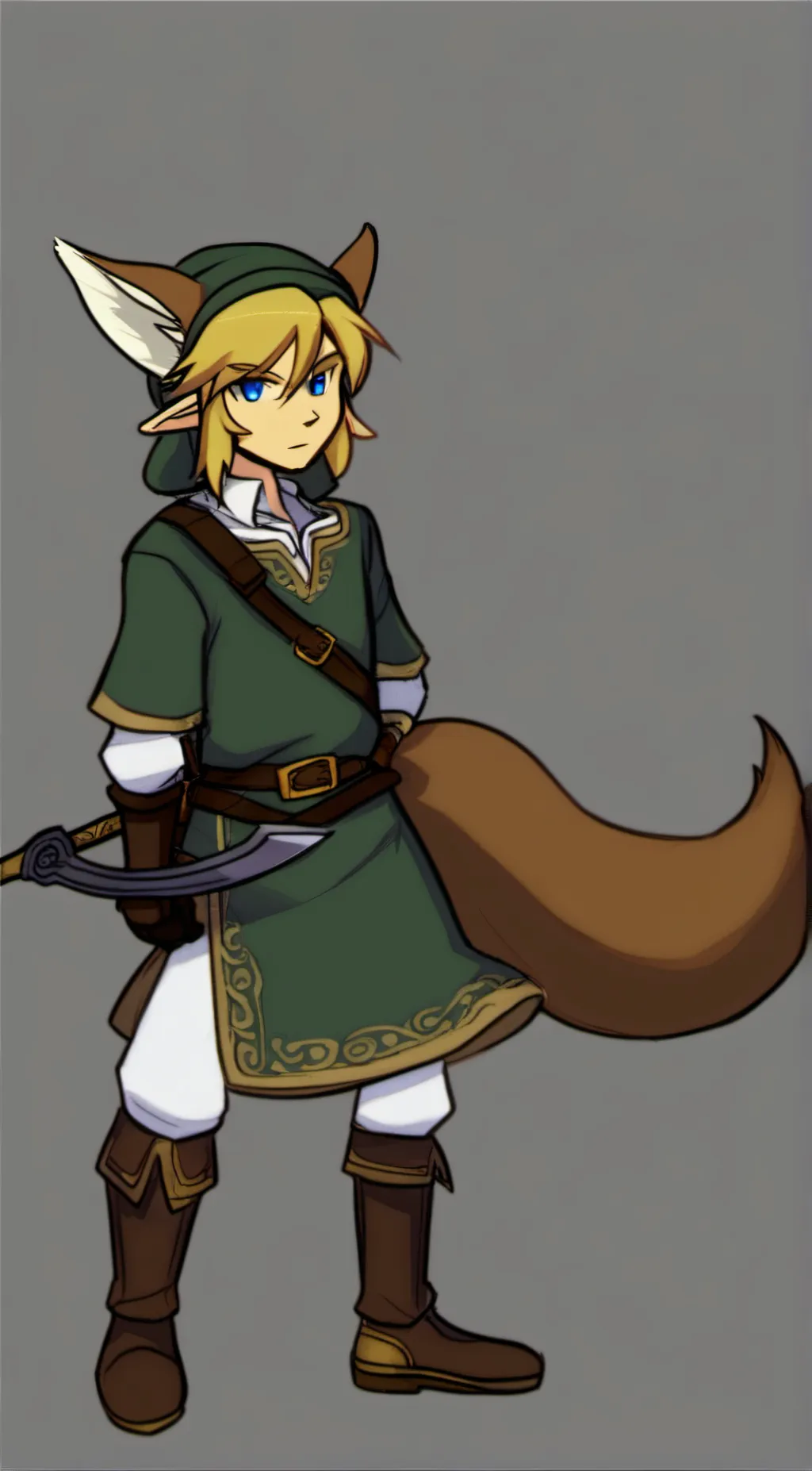 ai character: lank background