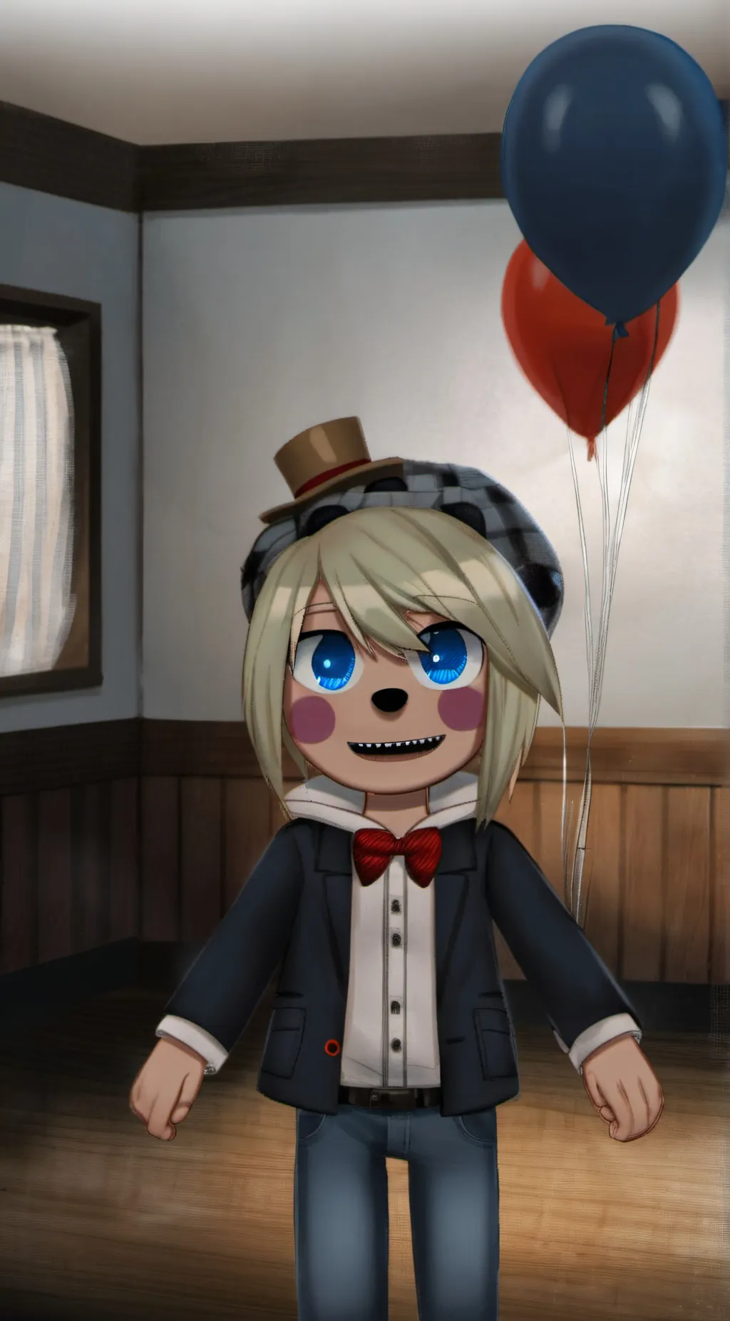 ai character: Balloon boy background